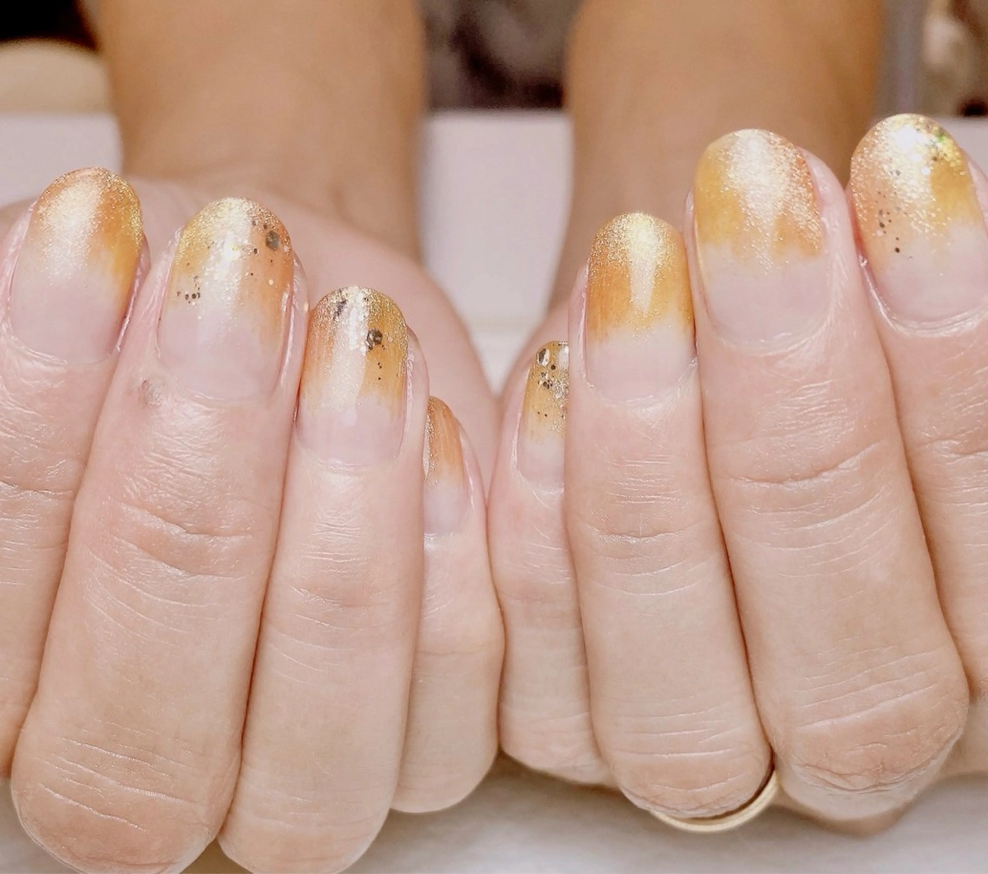 ネイル グラデーション ラメ(グリッター) マグネットネイル Nail Salon K 🧸美爪育成のネイルデザイン