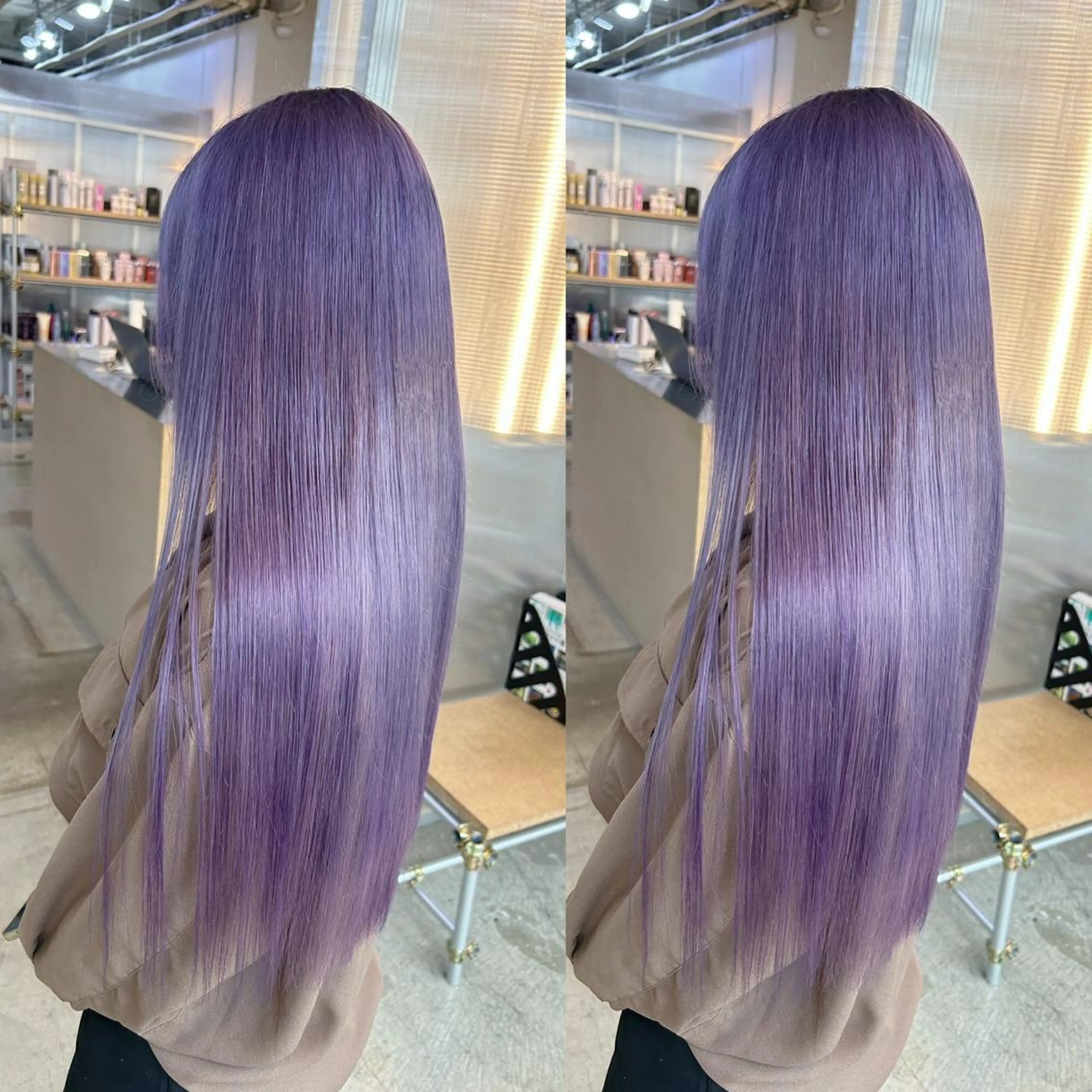 ロング カラー カット ヘアカラー トリートメント yoriダブルカラー 代表すがわらのヘアスタイル