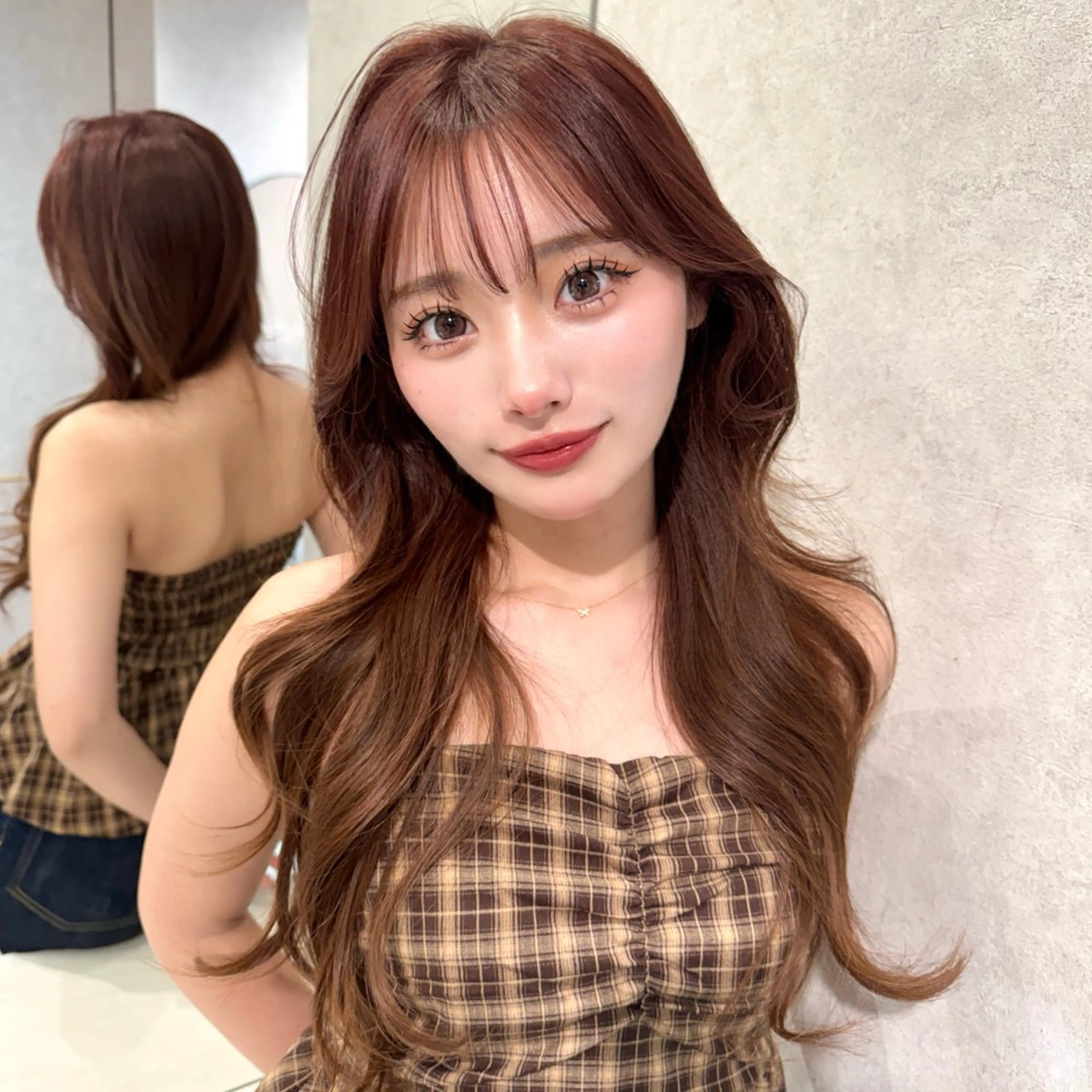 💭ྀི[頭皮ケアクレンジング付き]韓国風カット+カラー+1stepトリートメント💭ྀིの写真