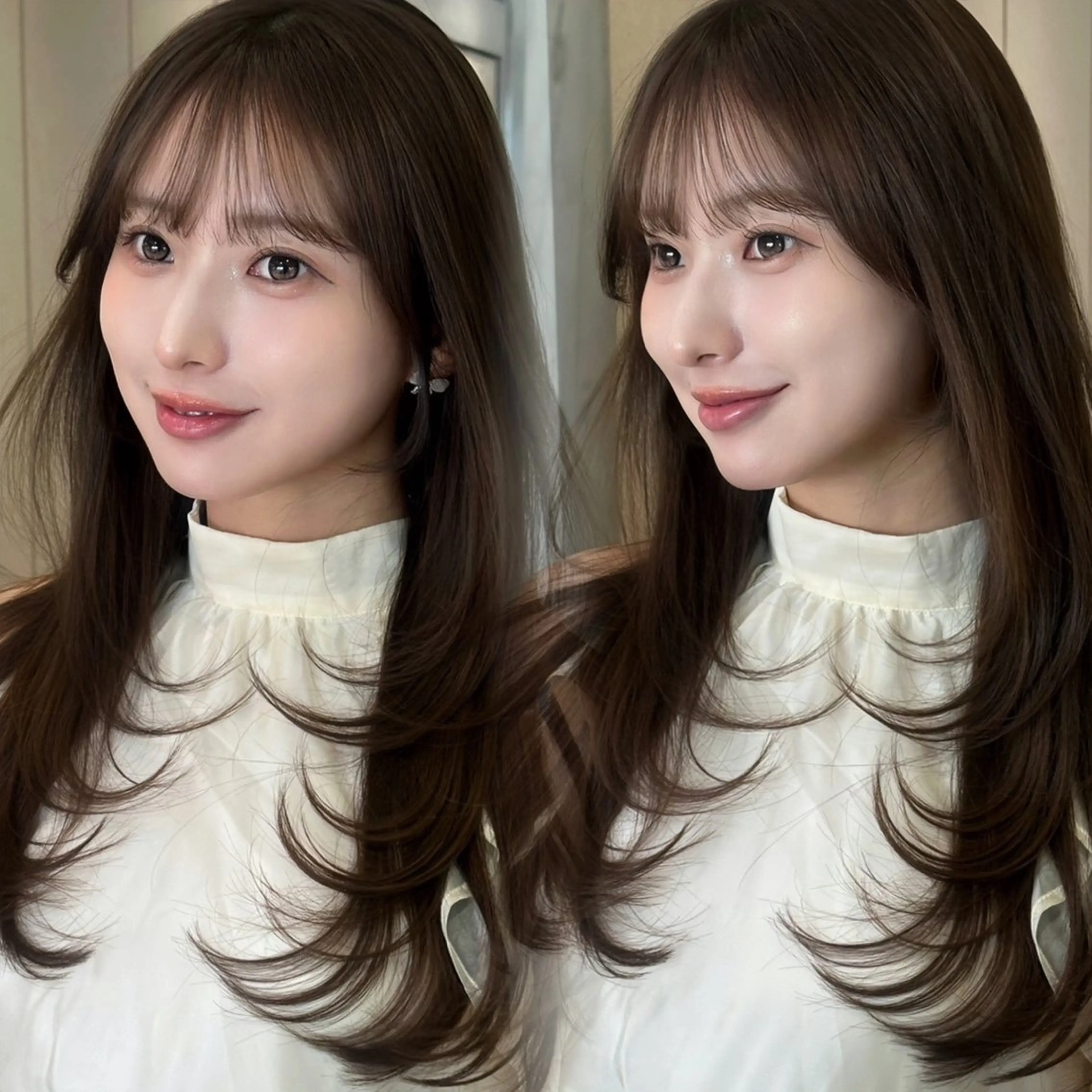 ロング 顔周り/韓国レイヤー /髪質改善/小原幹太のヘアスタイル