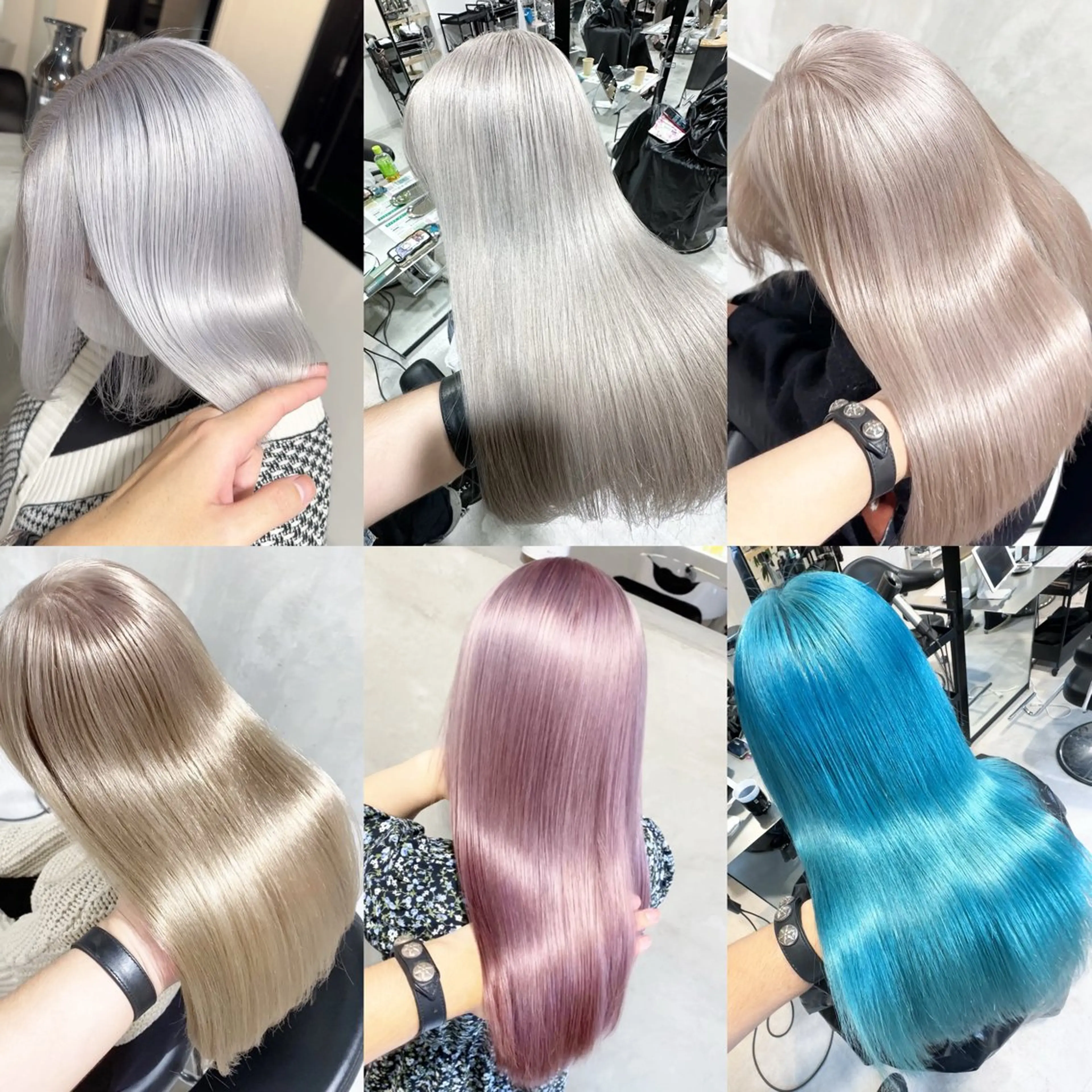 ダブルカラー、ブリーチリタッチの写真