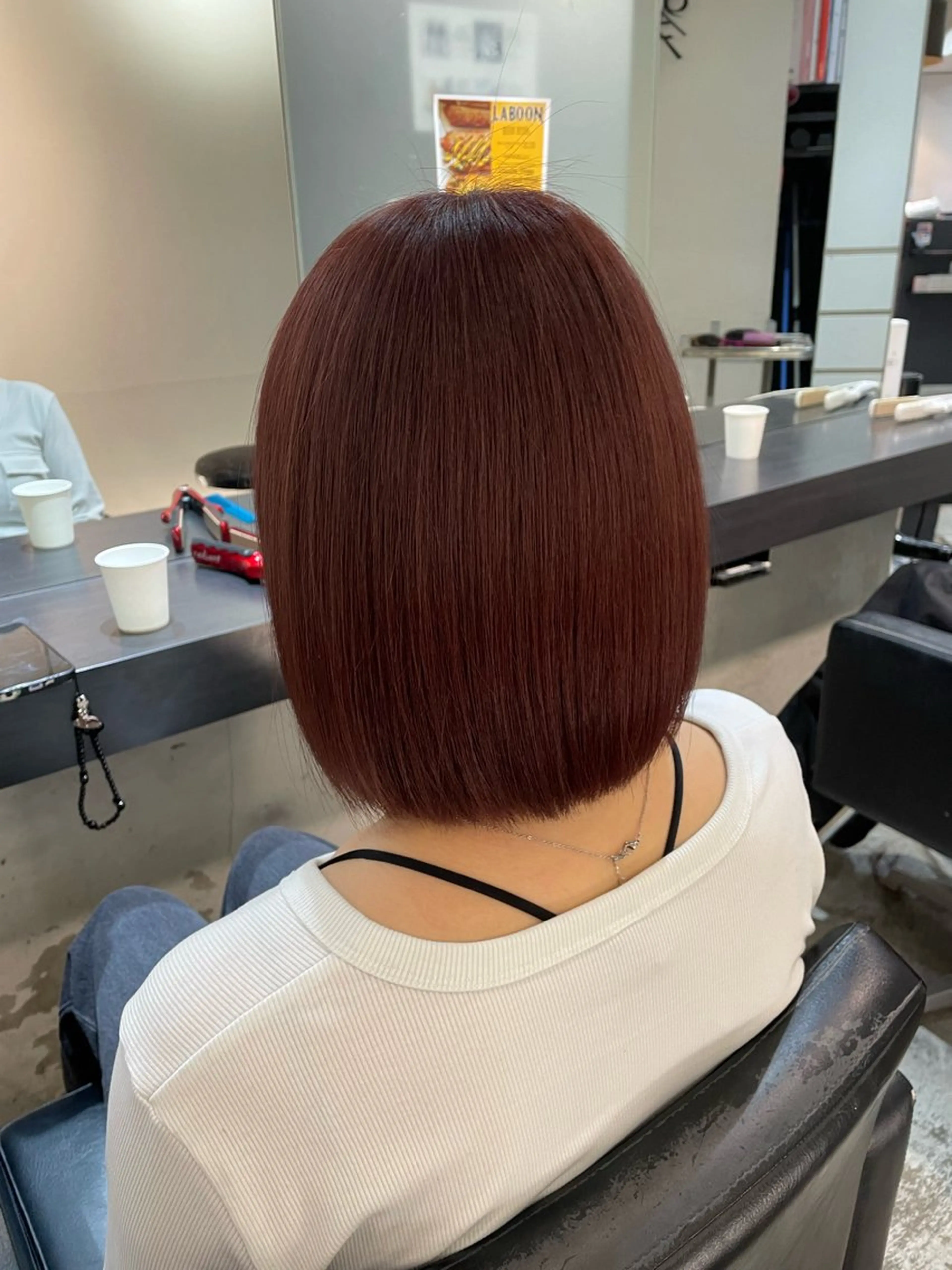 カラー レッドカラー ヘアカラー WELLY  TOKYO所属・🌈レイヤーカット/ ハイトーン🌈タクマのヘアスタイル