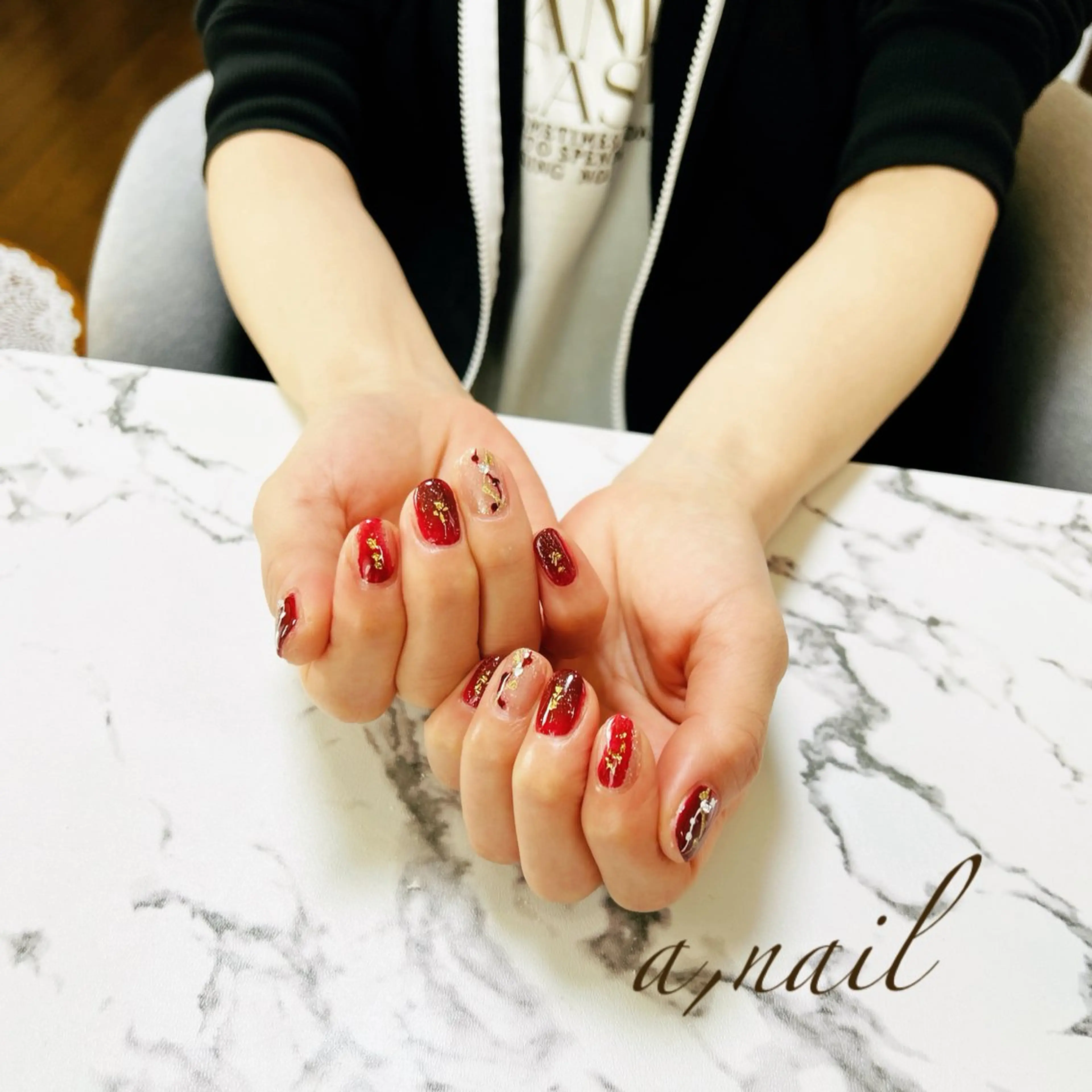 ネイル ドット ジェルネイル グラデーション ニュアンスネイル ワンカラーネイル ハンドネイル ネイルサロン エーネイルのネイルデザイン