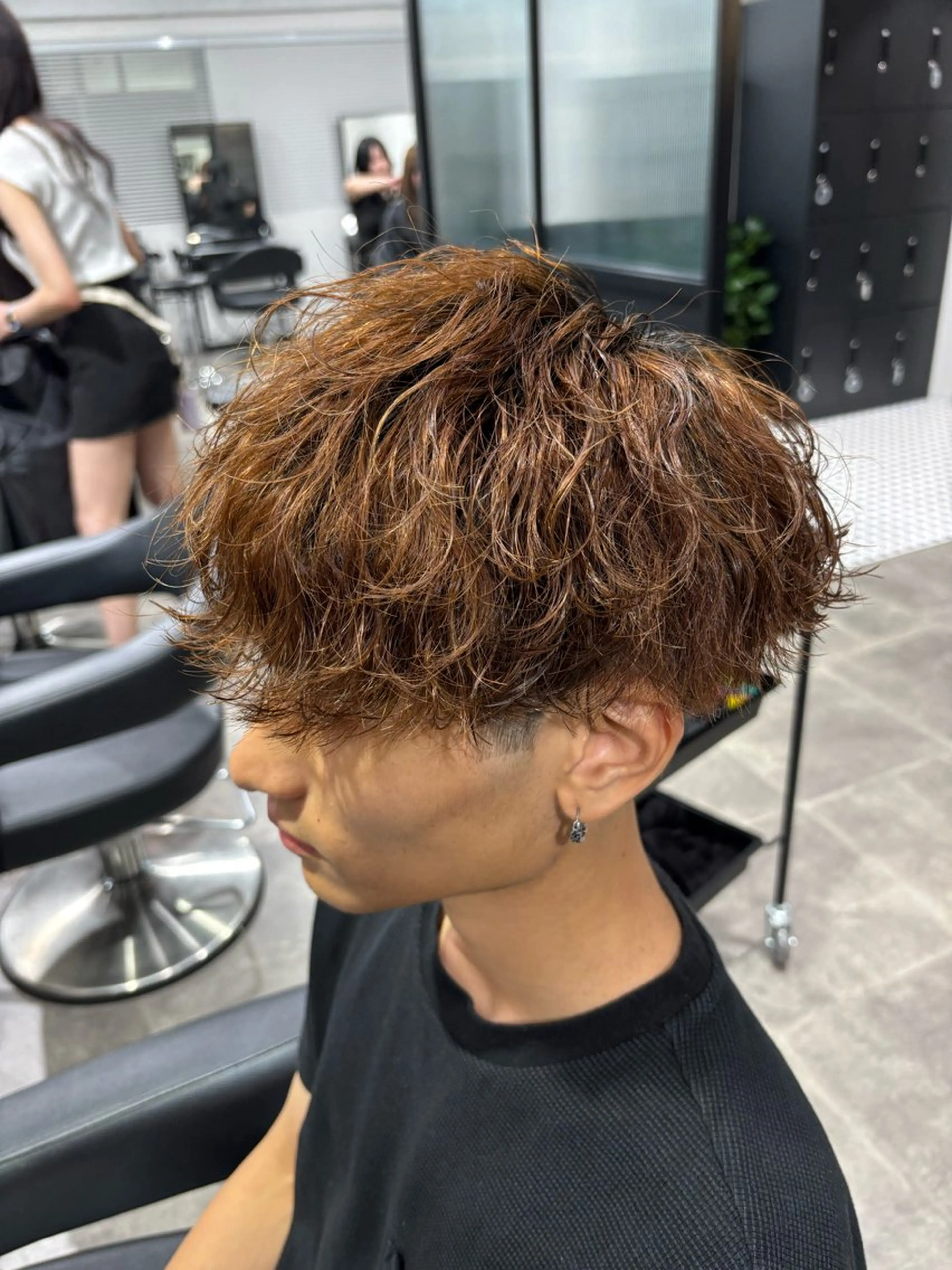 メンズ カット ヘアカラー 🪽直毛男子の救世主 🪽フェザーパーマのヘアスタイル