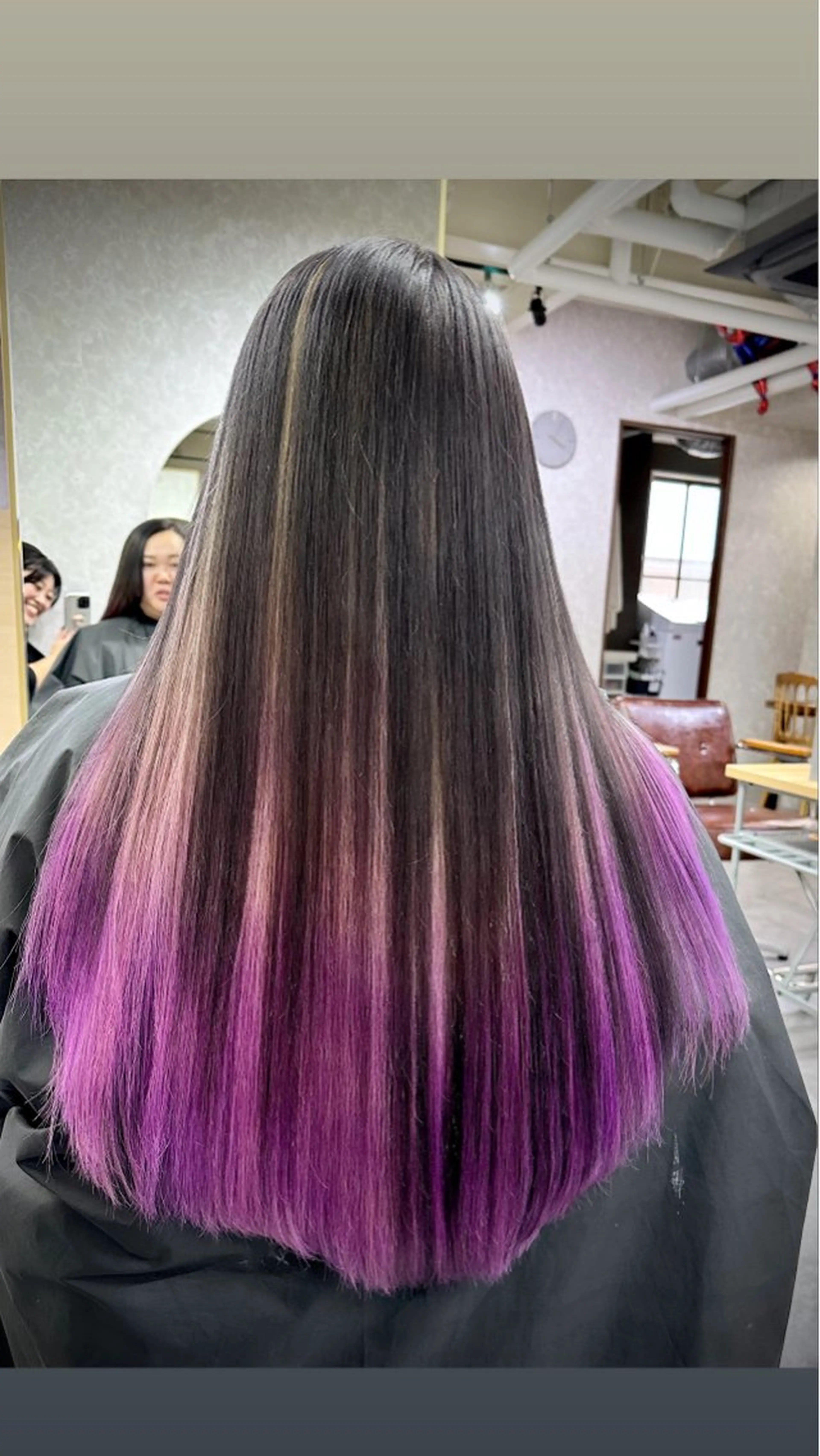 ロング 横田 ひかるのヘアスタイル