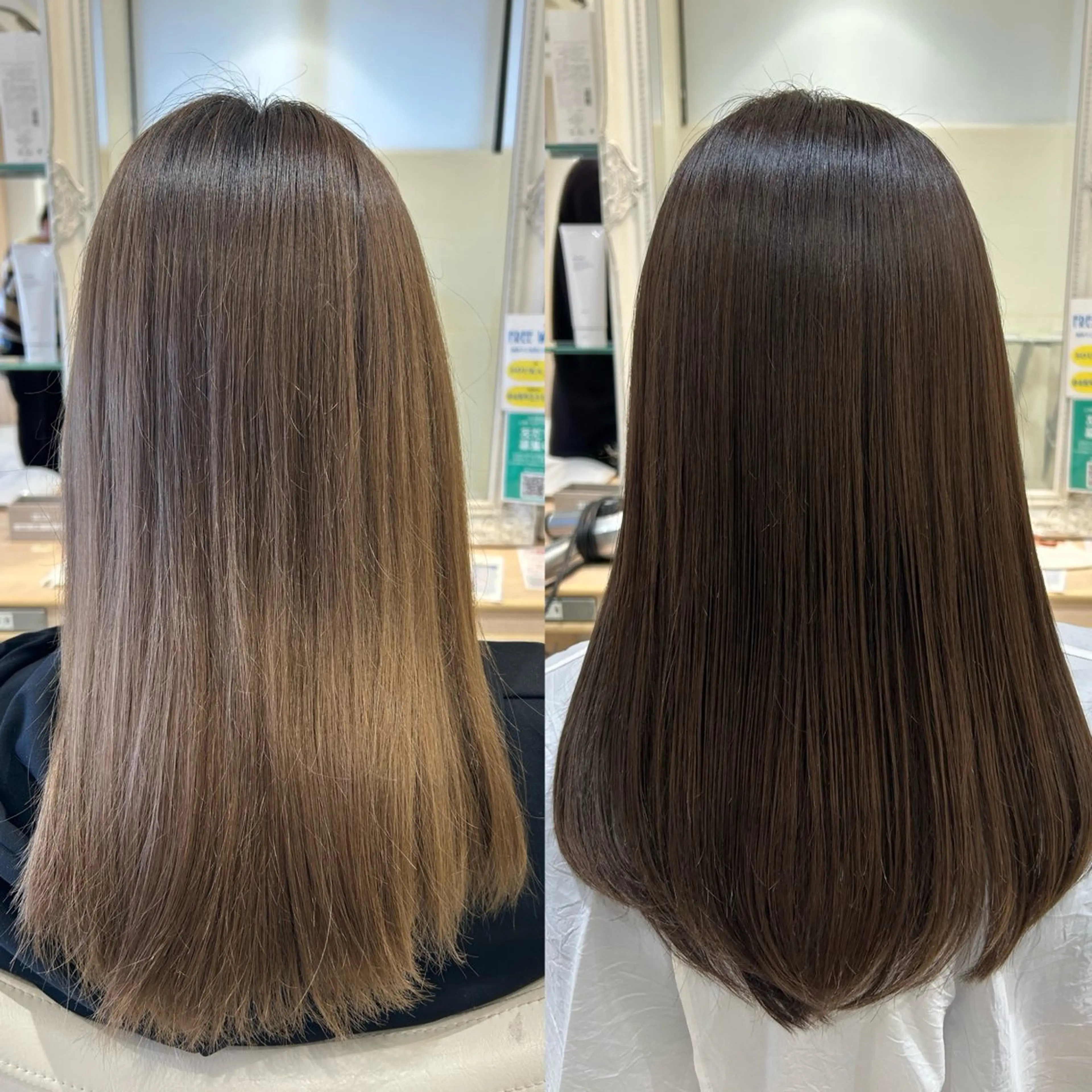 セミロング カラー 宮原 佑莉のヘアスタイル