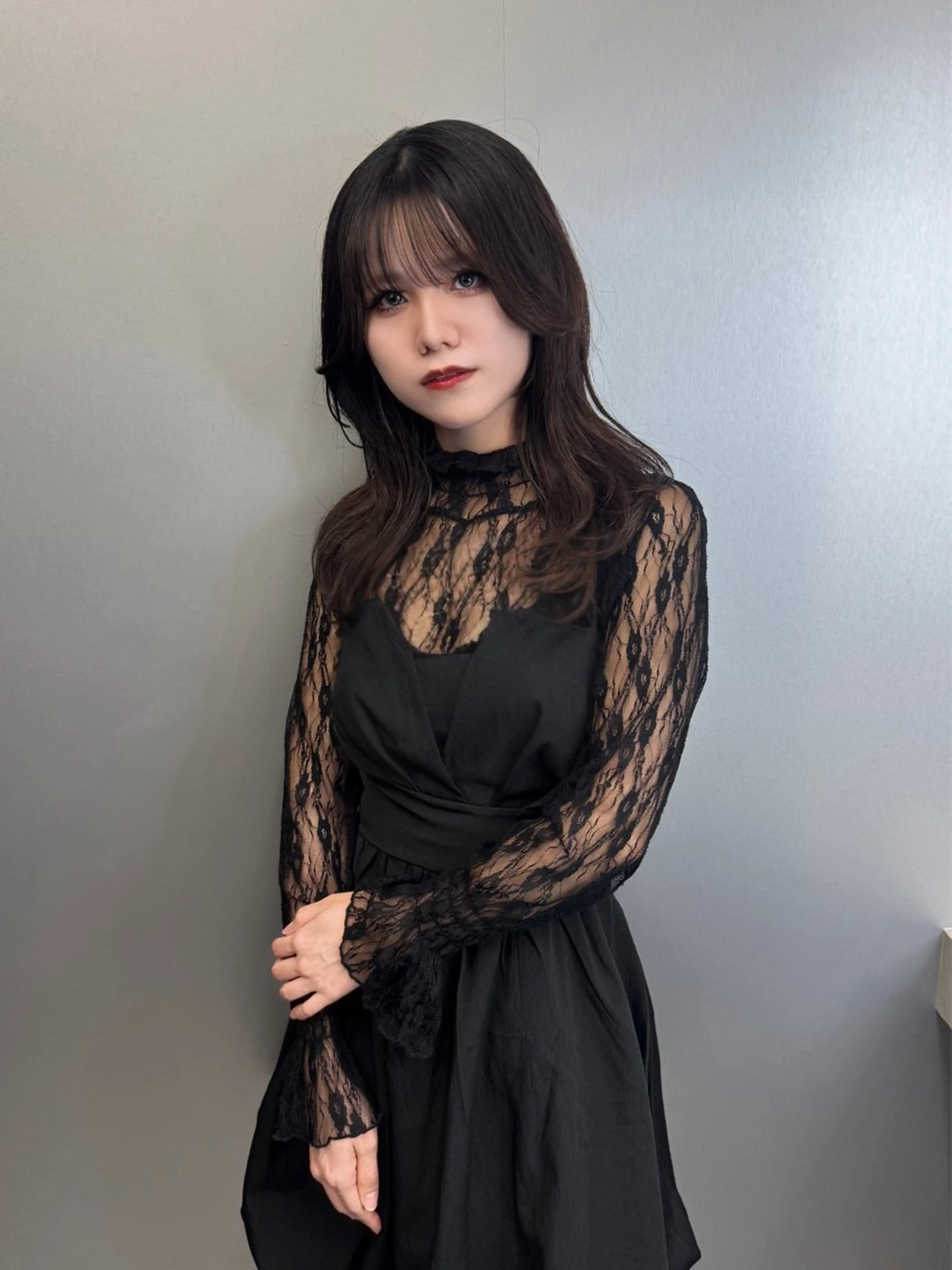 ミディアム レイヤーカット カット トリートメント shio ハイトーン 💗【福岡天神】のヘアスタイル