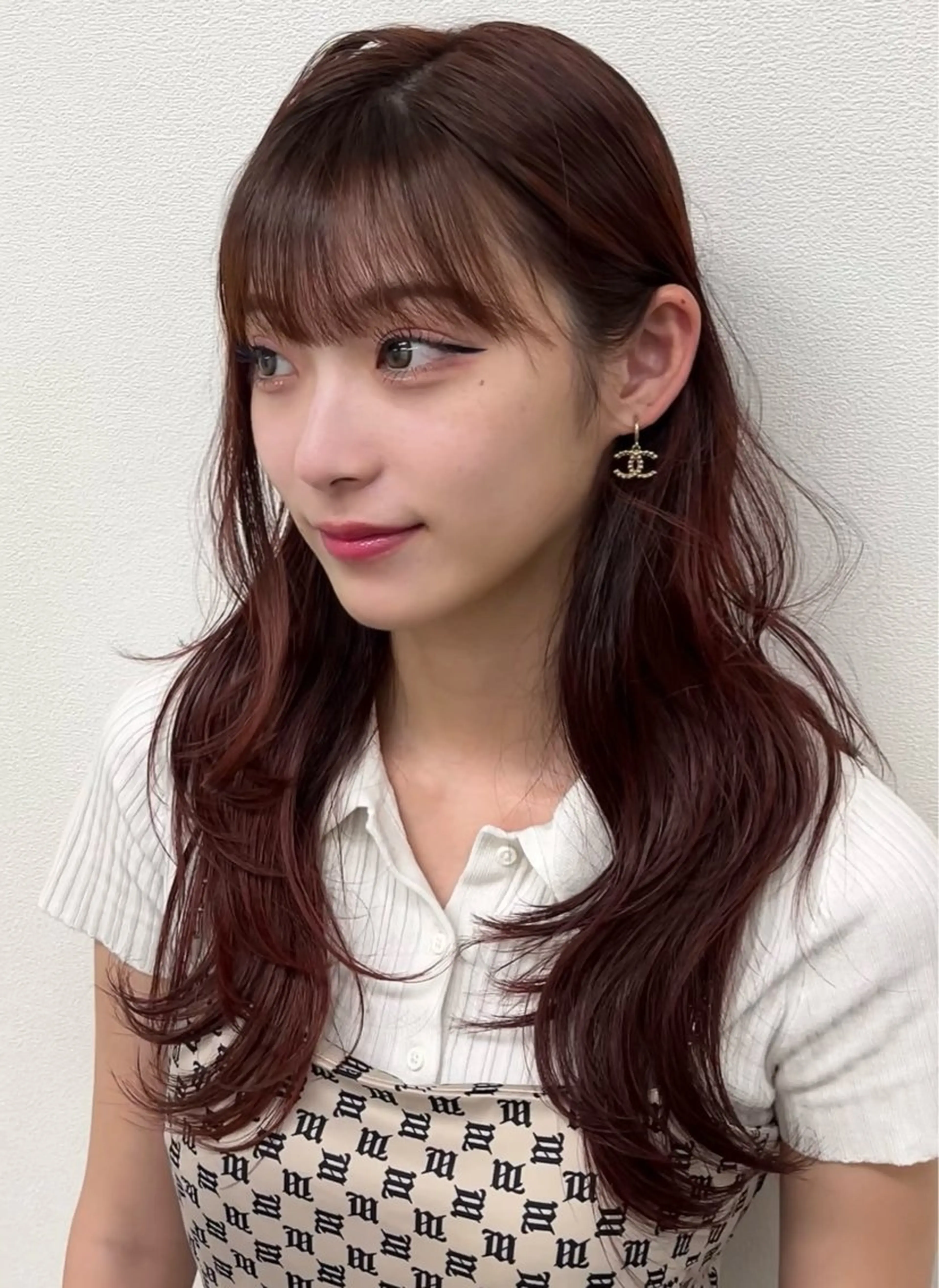 ロング カット ヘアカラー トリートメント 石原 悠貴のヘアスタイル