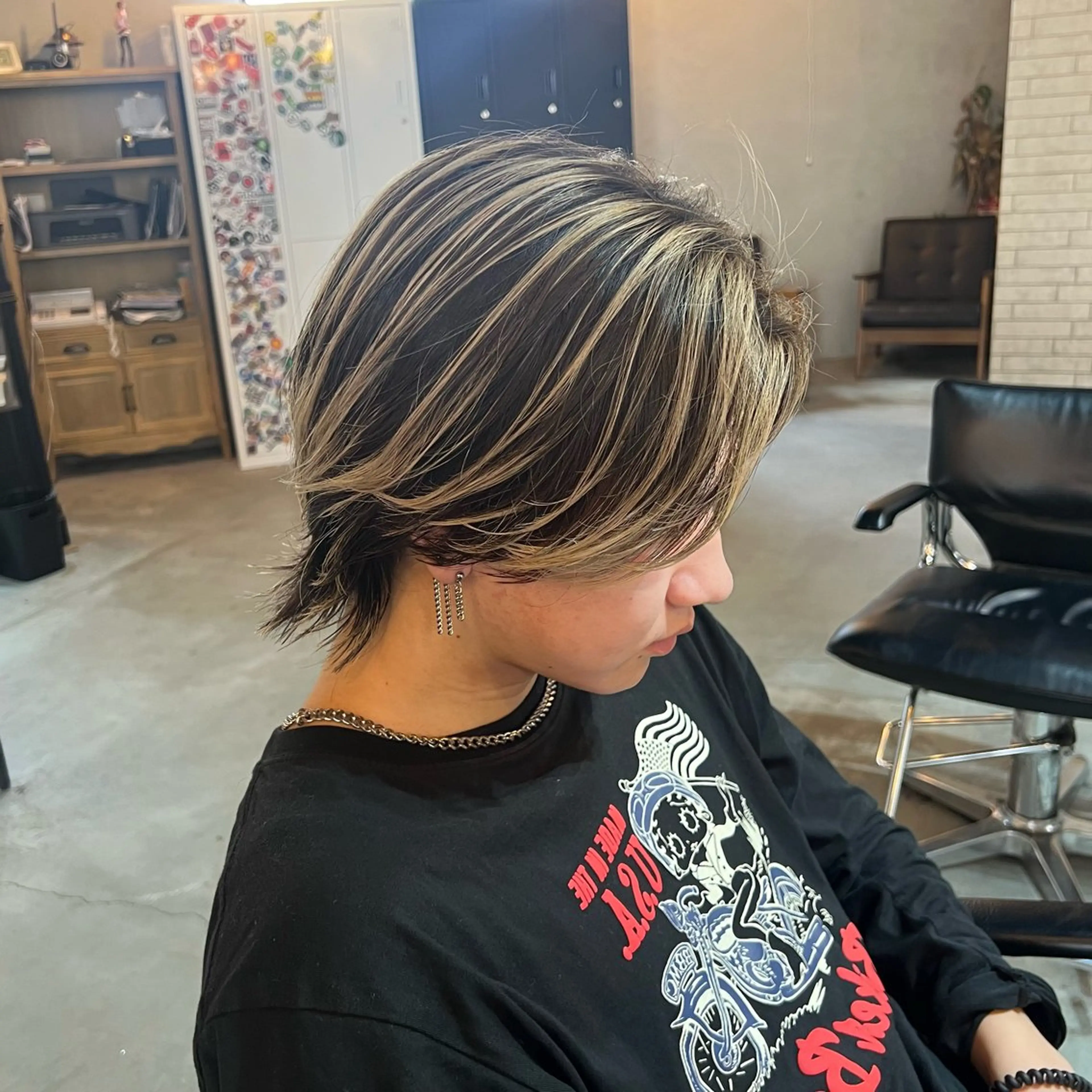 ショート カラー メンズ センターパート職人 店長/TSUBASAのヘアスタイル