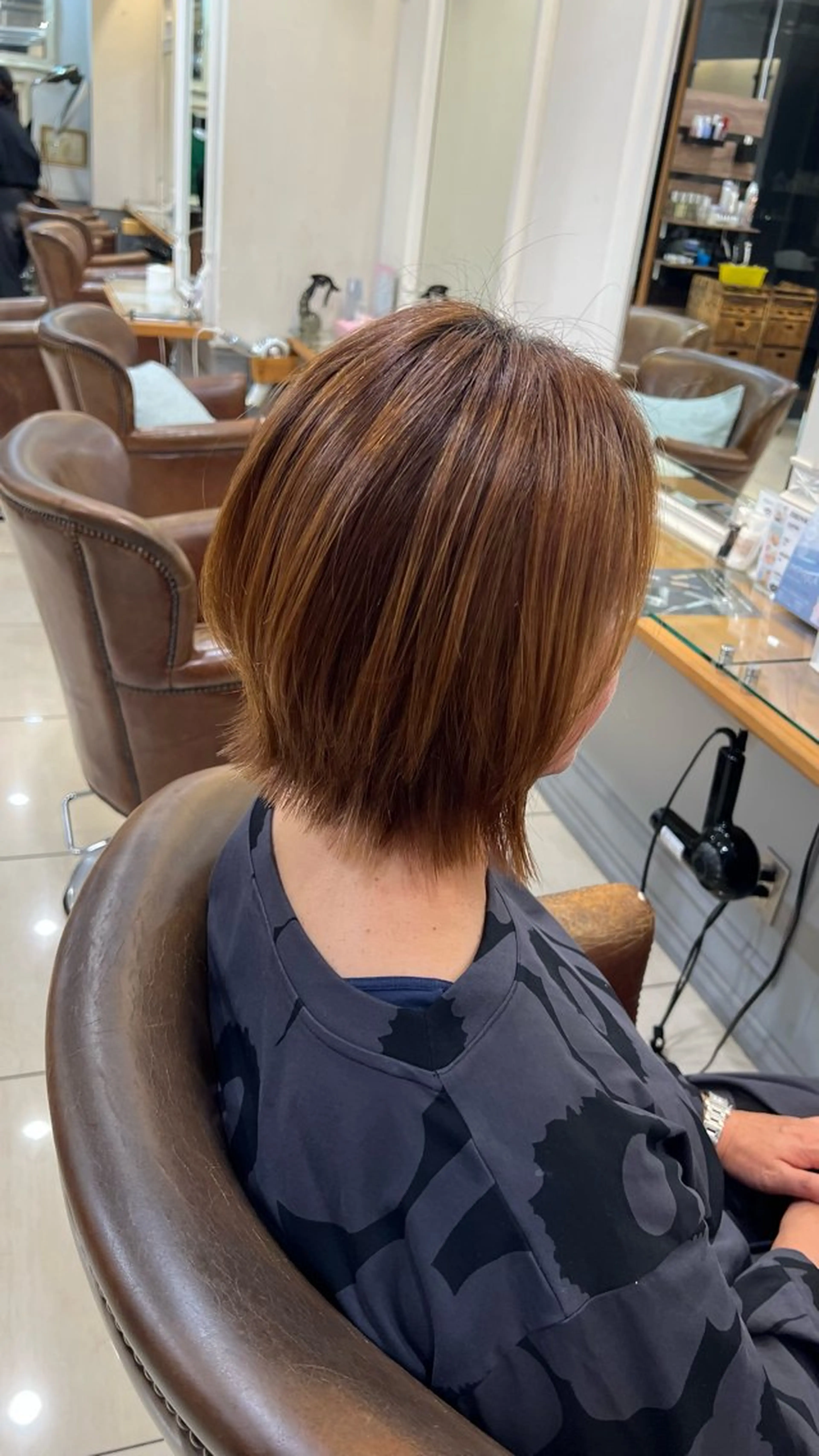 ショート ボブレイヤー ボブ くびれヘア くびれレイヤー レイヤーカット 🍓🍇 MAHO💞のヘアスタイル