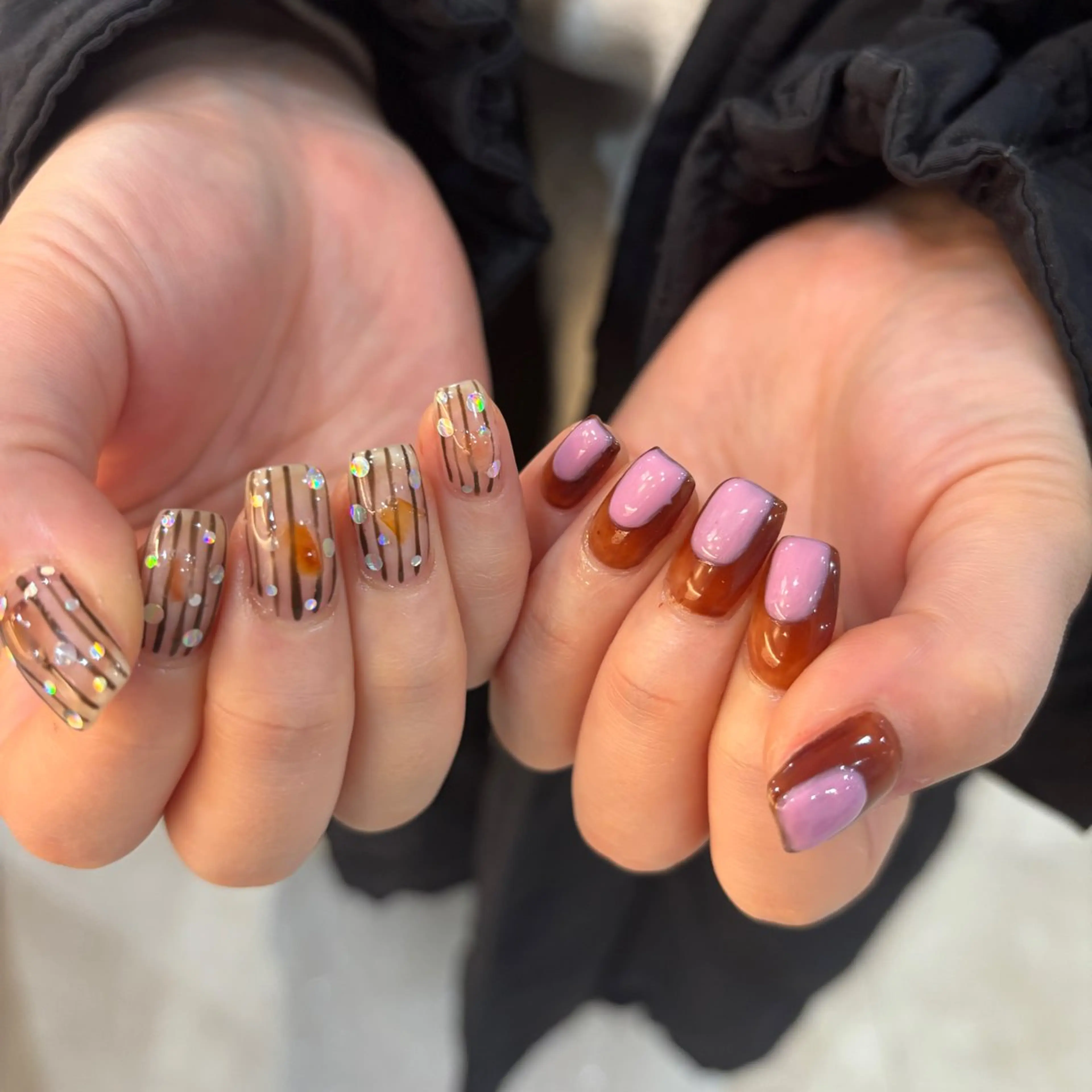 ネイル ハンドネイル フットネイル ゆびノさき茨木店 ニュアンス/アートのネイルデザイン