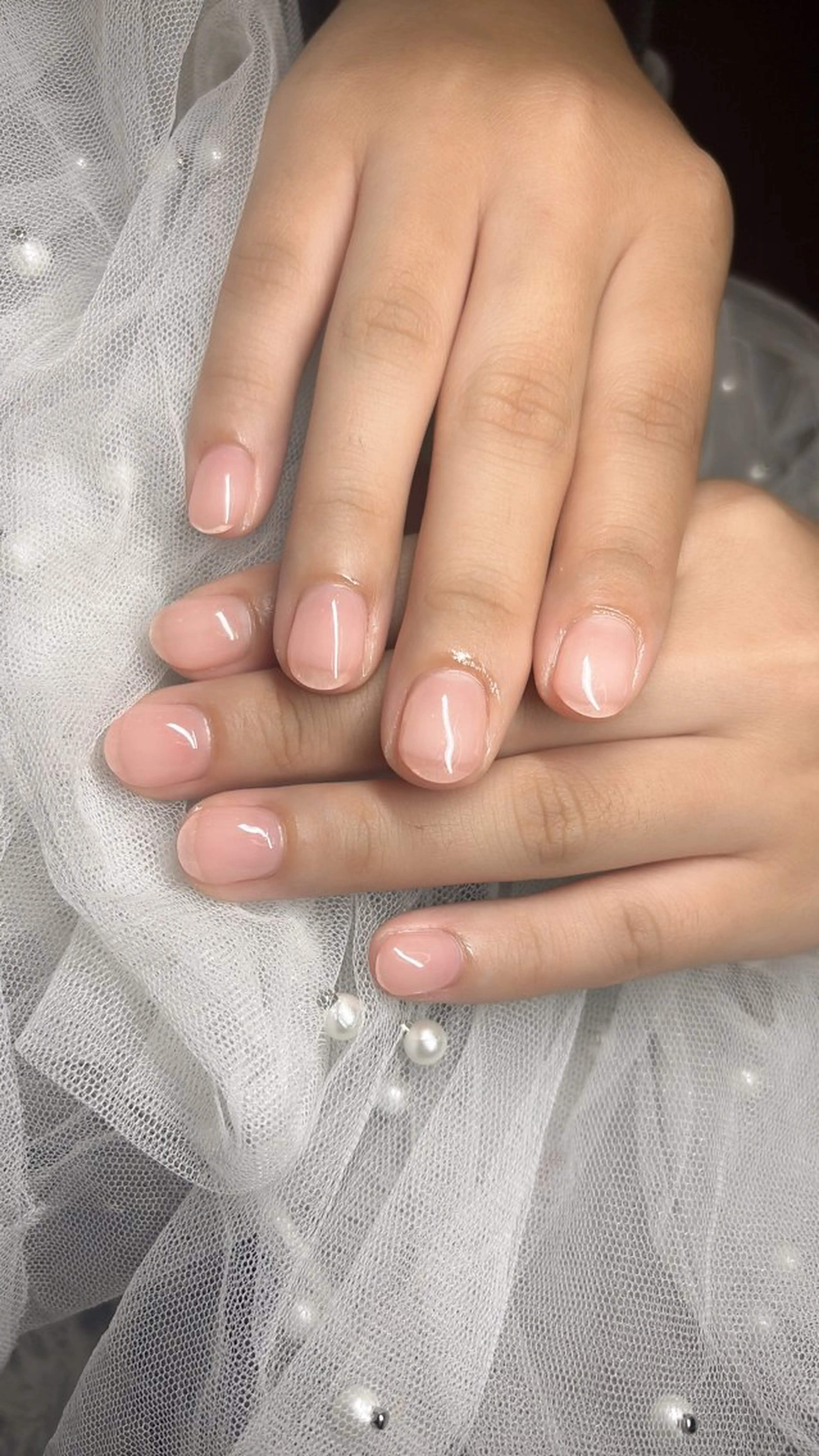 ネイル ジェルネイル ピンク シンプルネイル ハンドネイル happiness nailのネイルデザイン