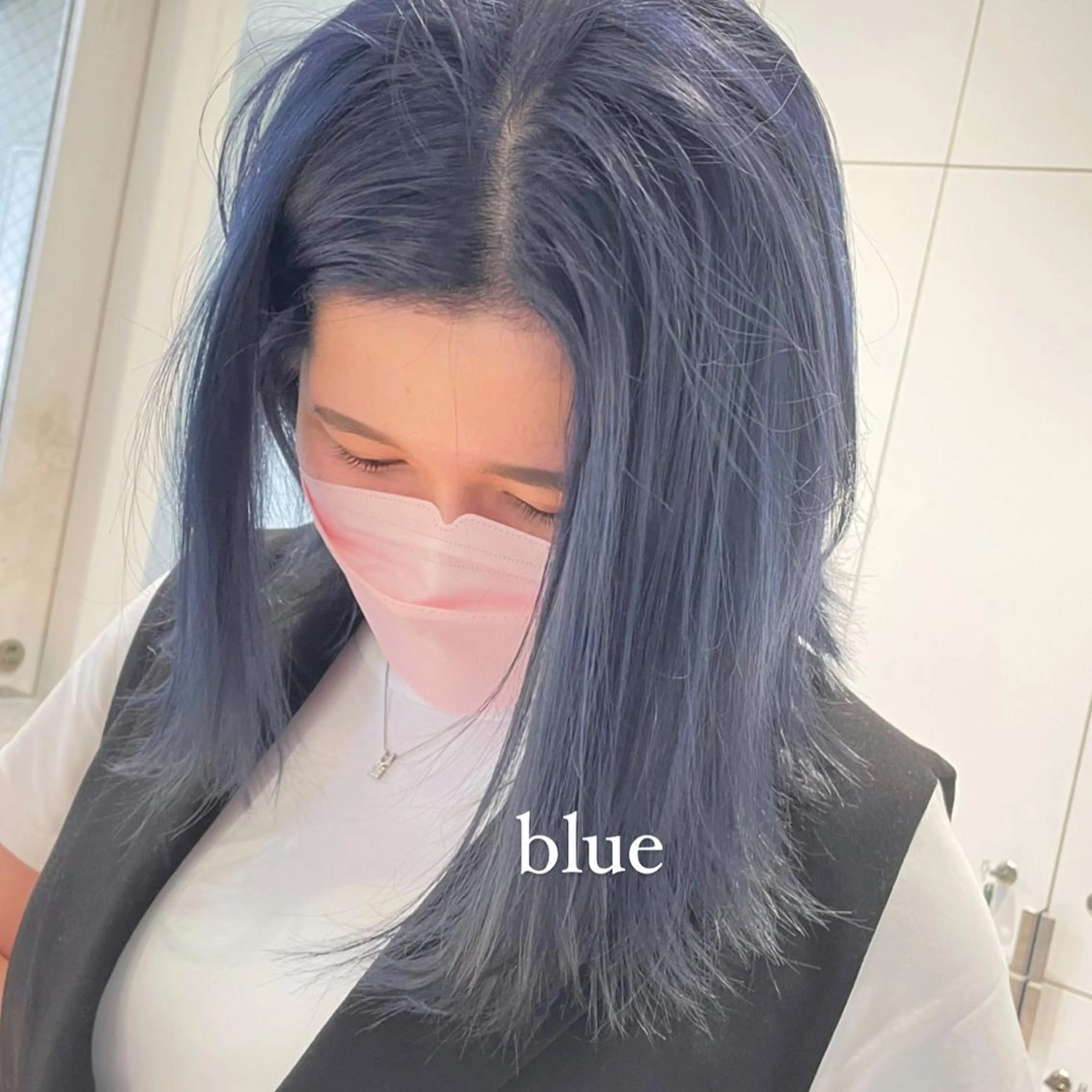 ミディアム カラー ヘアアレンジ ブリーチ ヘアカラー トリートメント ヘアセット 🫧柔色/トレンド カラー/川辺晴加のヘアスタイル