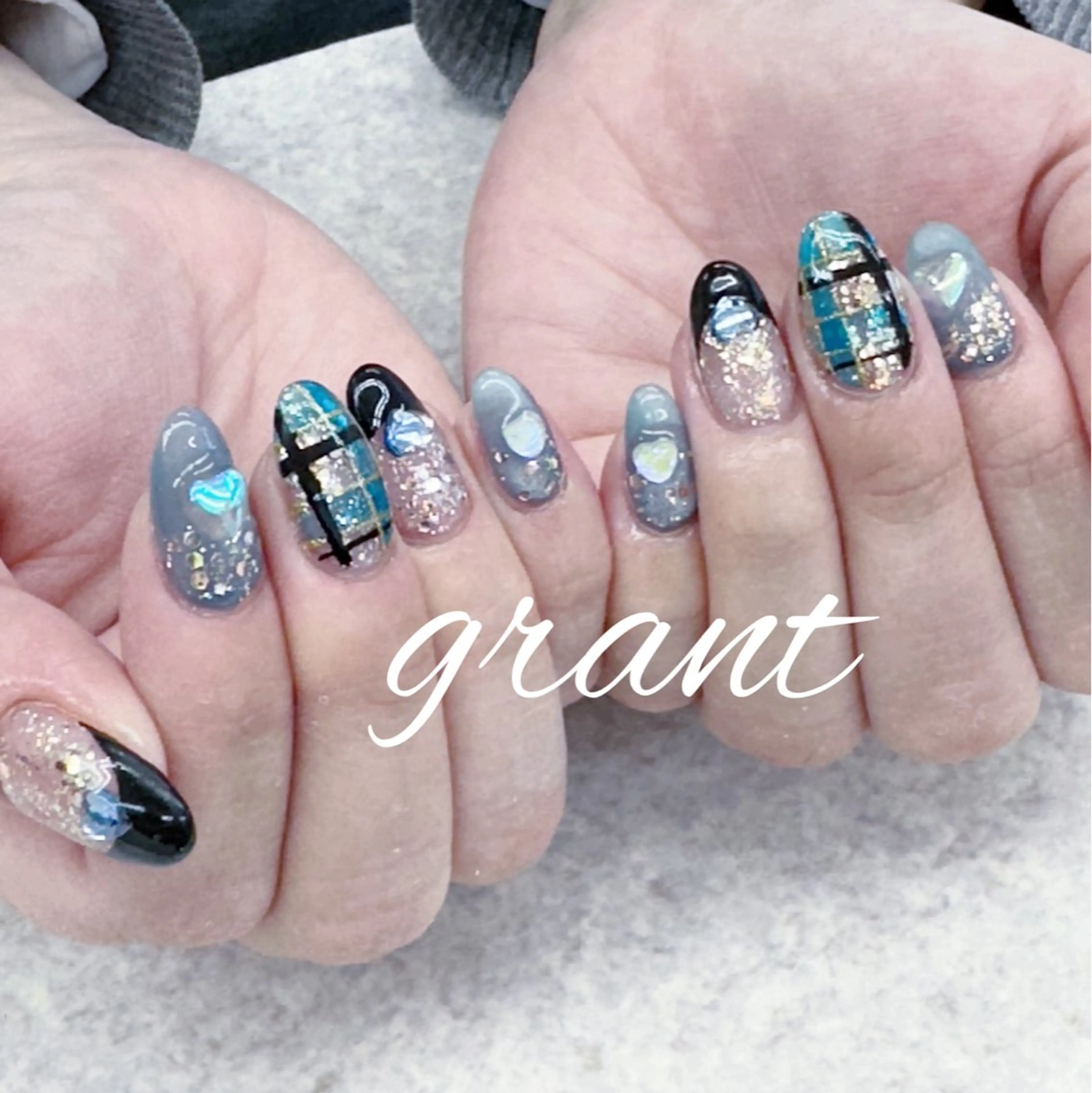 ネイル フレンチネイル ハンドネイル nailsalon grantのネイルデザイン