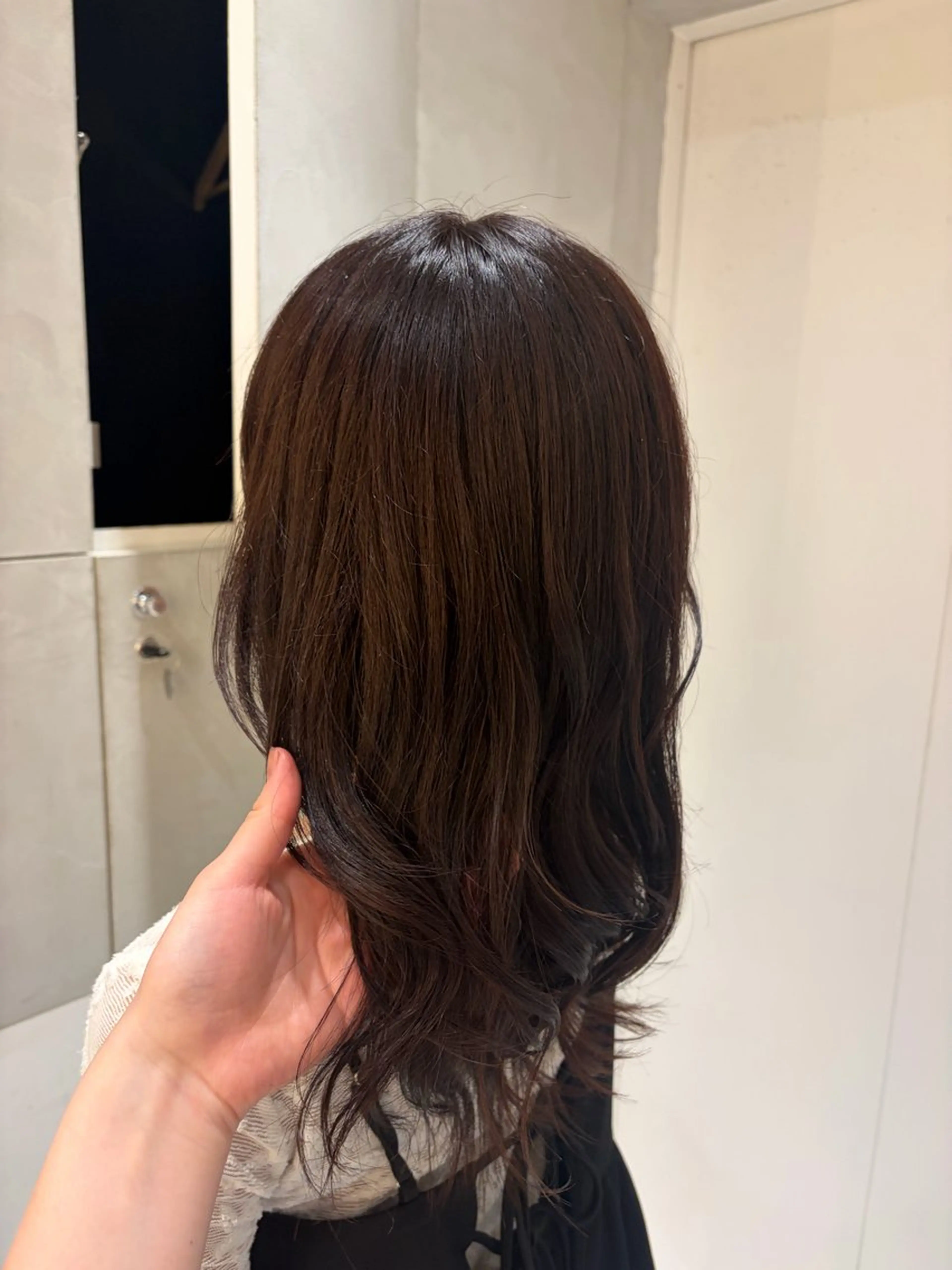 ミディアム ヘアアレンジ ワンカラー𝜗𝜚 /Hana/錦糸町のヘアスタイル