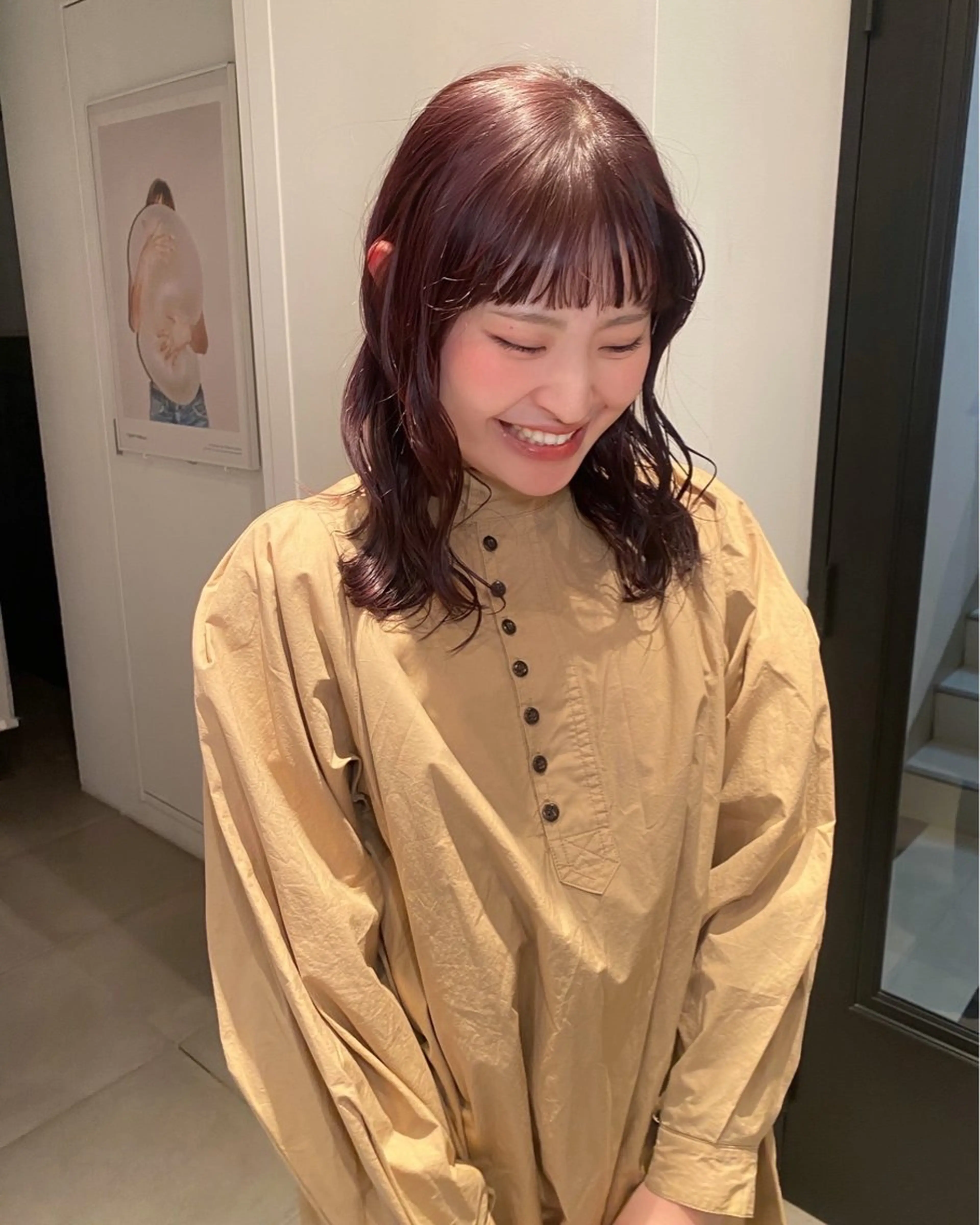 ミディアム カラー riria/ボブ /透明感カラー🎀のヘアスタイル