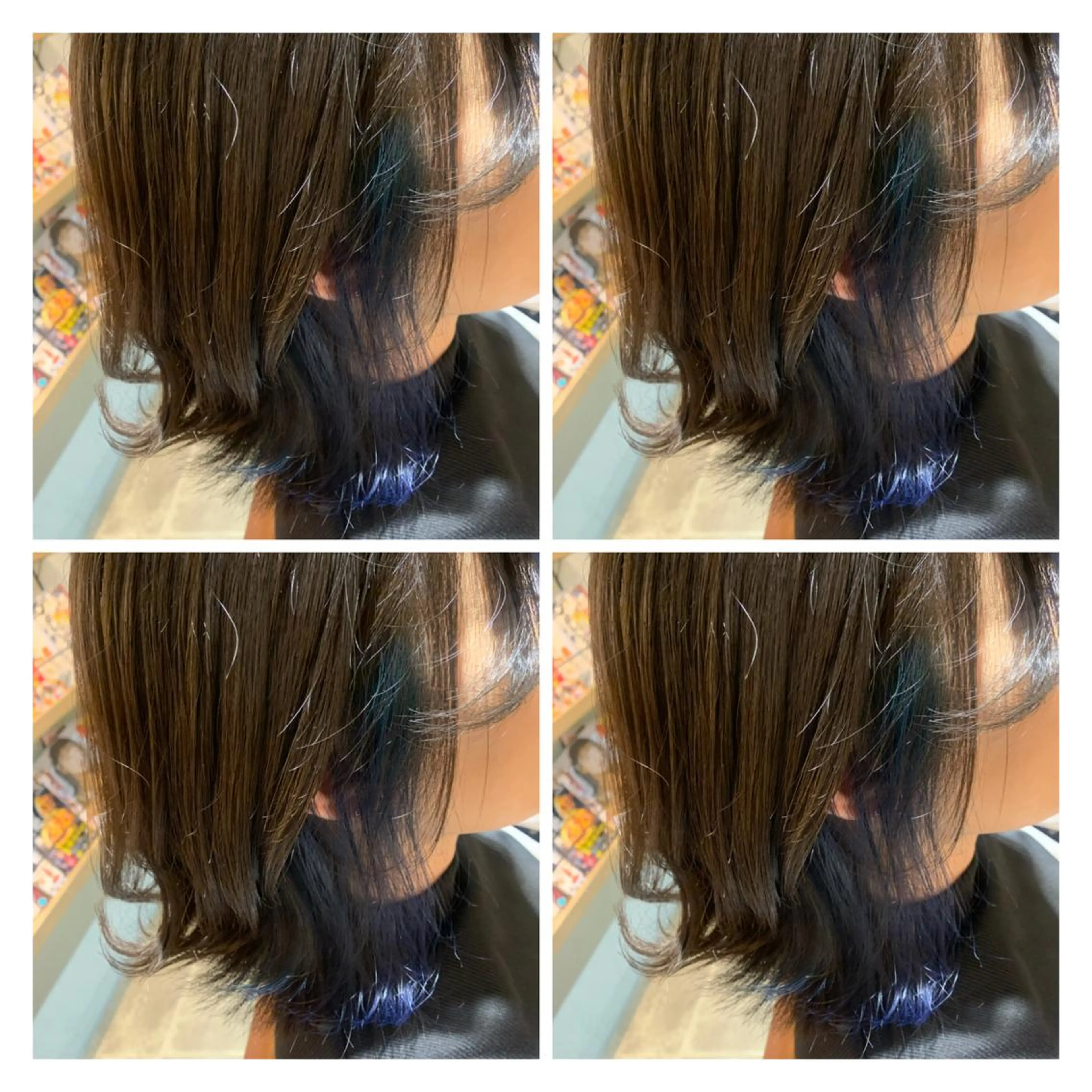セミロング カラー ブリーチ無し透明感♡ ℍ𝔸ℝ𝕌𝕂𝔸のヘアスタイル