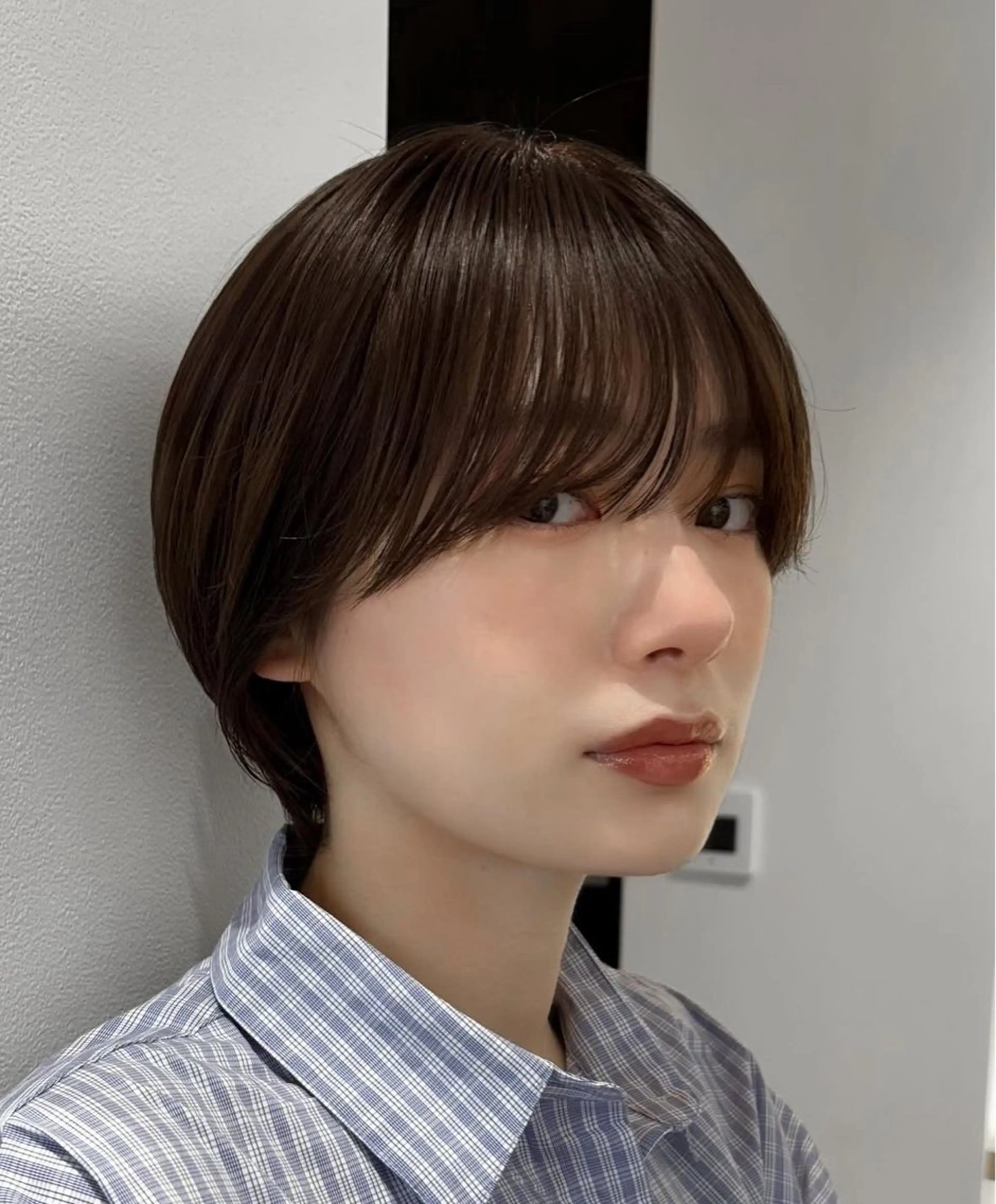 ショート カラー ren ボブロブ/ミディアムのヘアスタイル