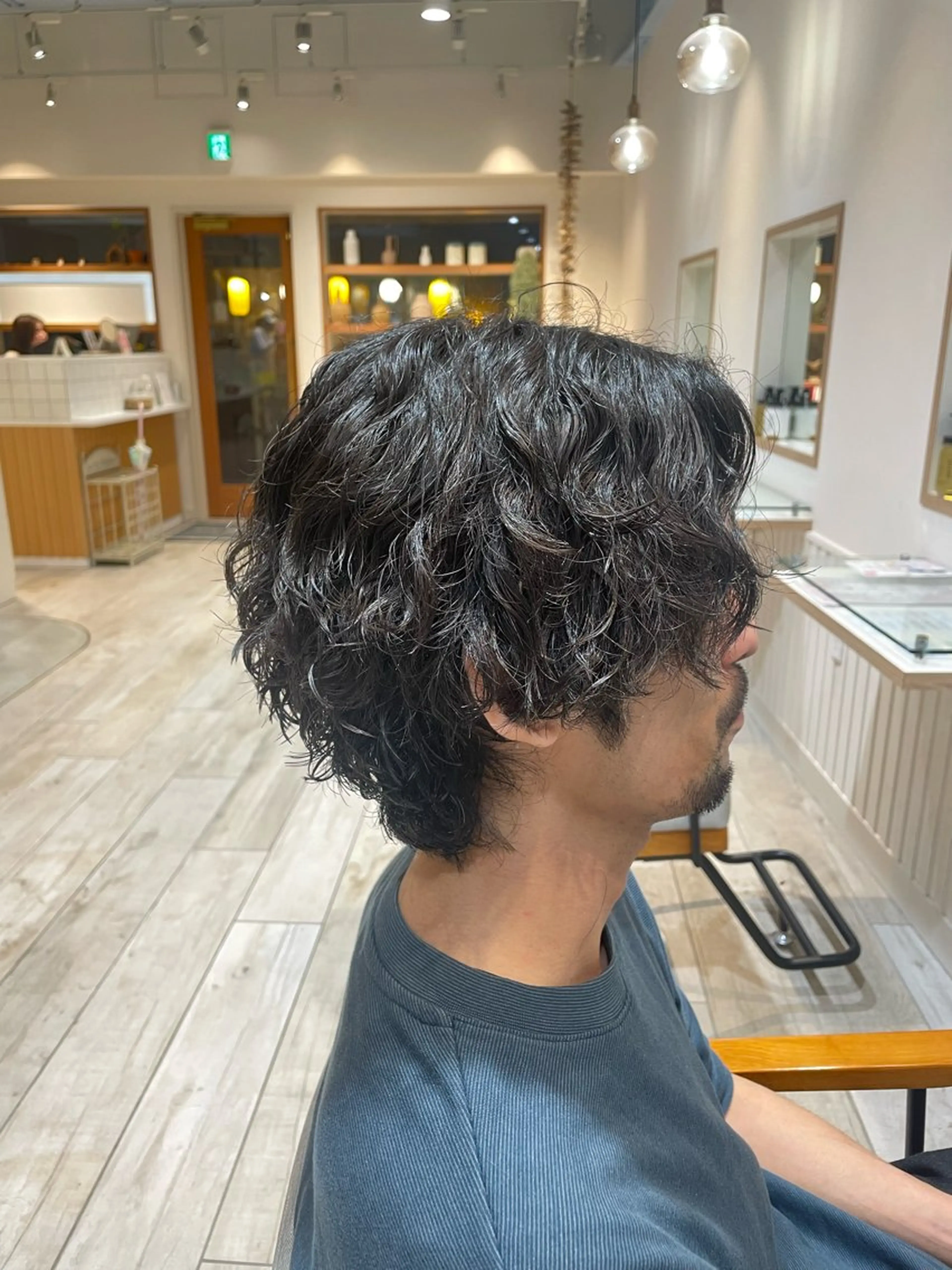 パーマ メンズ メンズパーマ スパイラルパーマ ウルフカット/ハイト ーン🎀mizukiのヘアスタイル