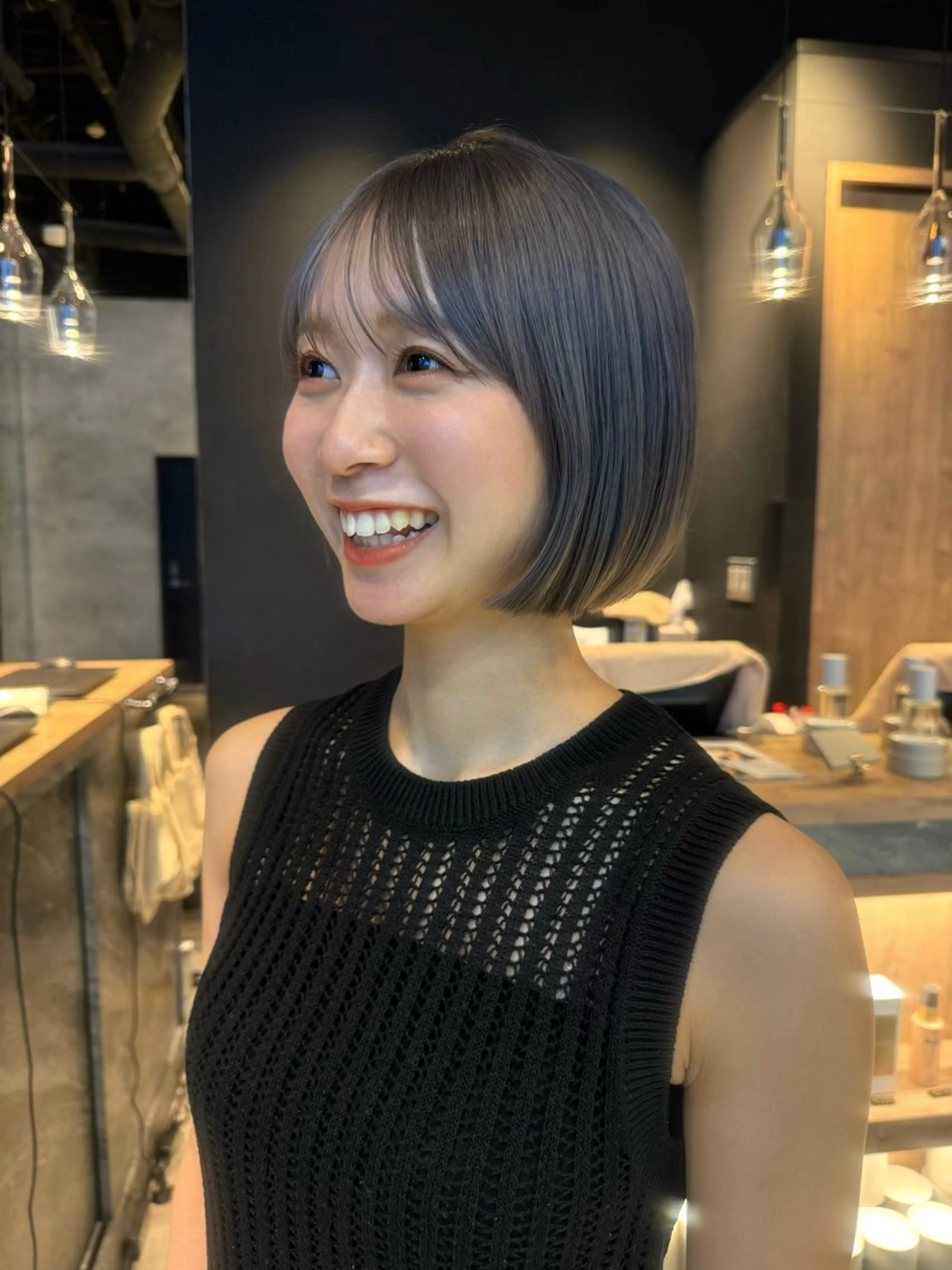 ミディアム 艶髪／レイヤー／ 垢抜け🩵／MARIのヘアスタイル