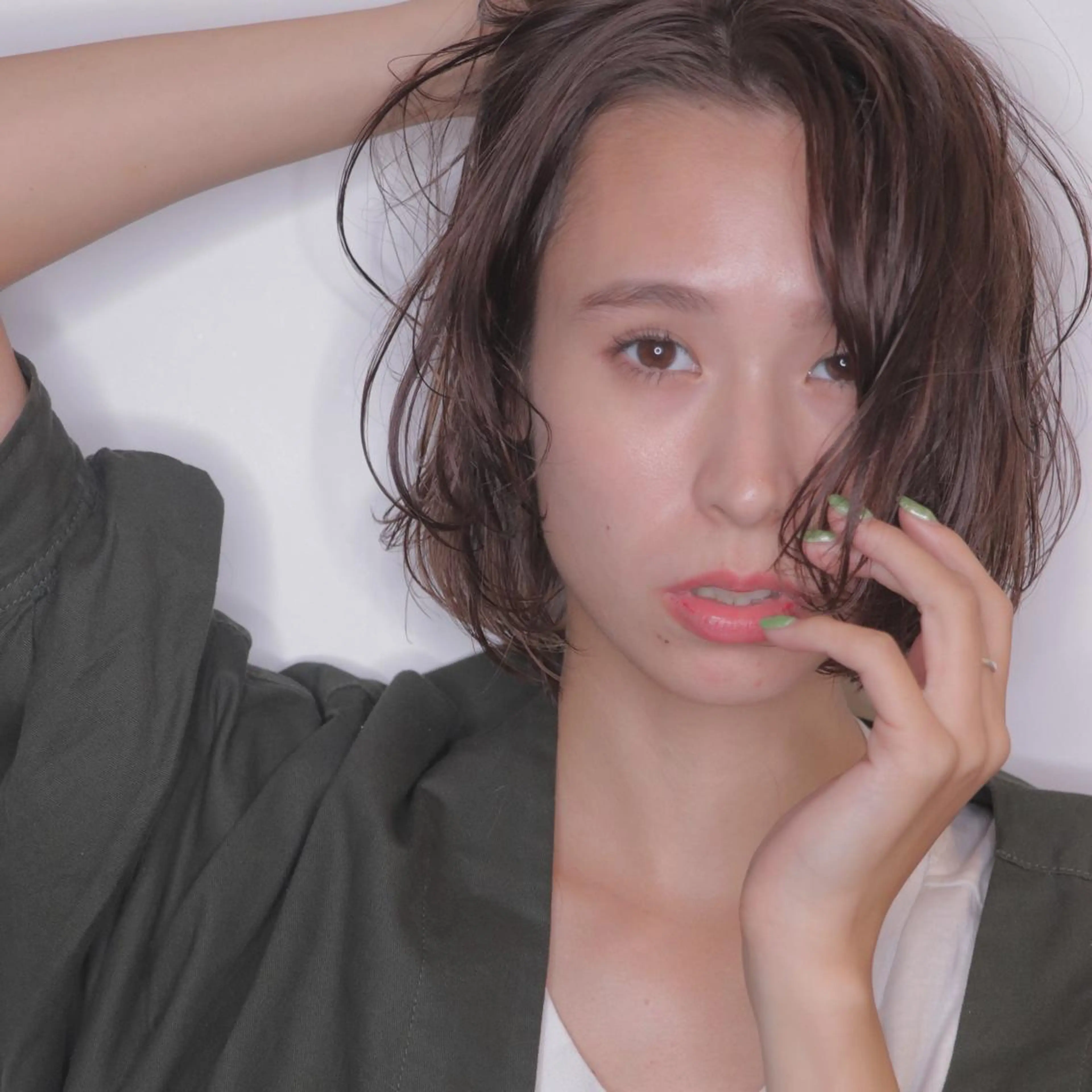 ショート 低ダメージパーマ ケアパーマ/武田明大のヘアスタイル