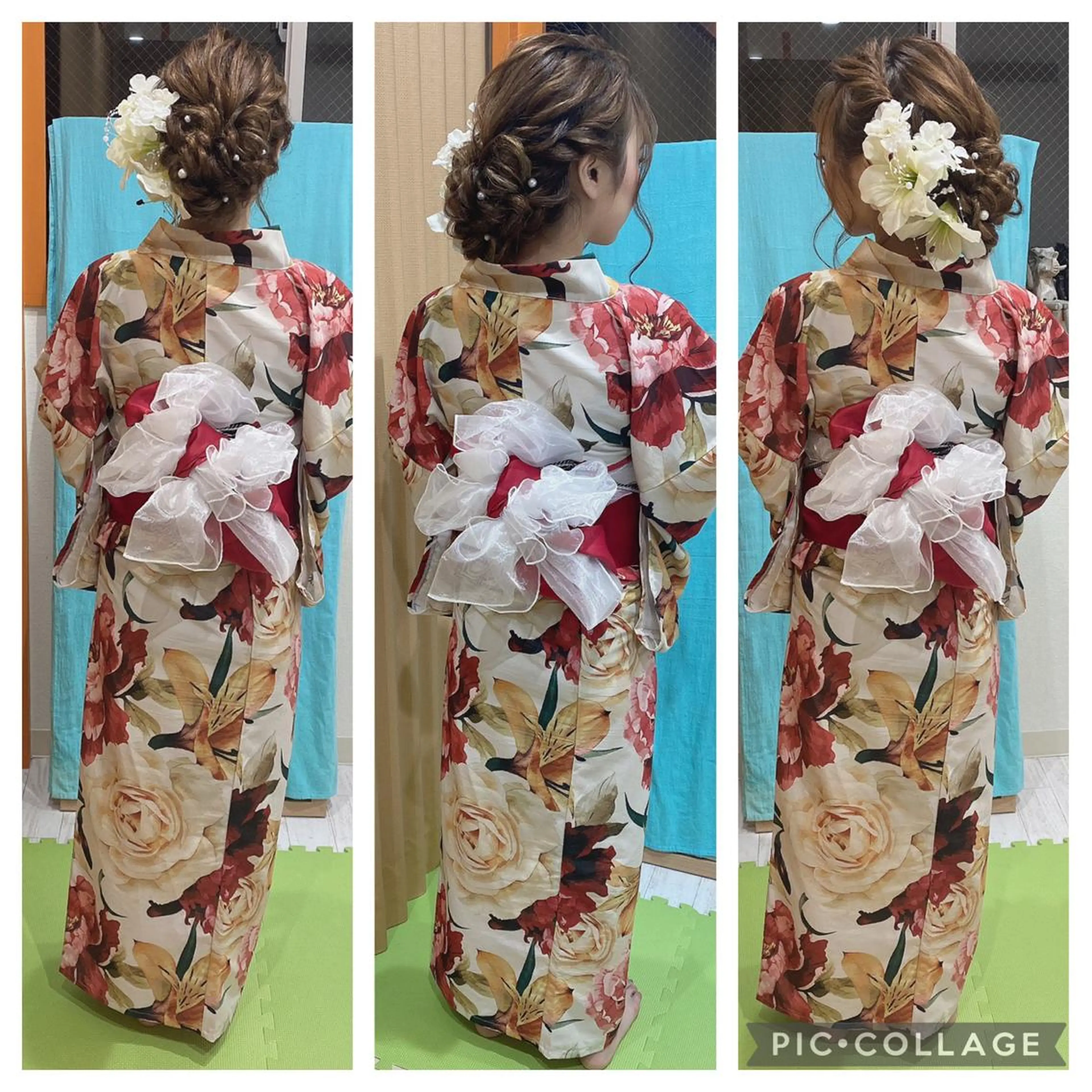 🤎浴衣着付け、ヘアセット込み🤎の写真