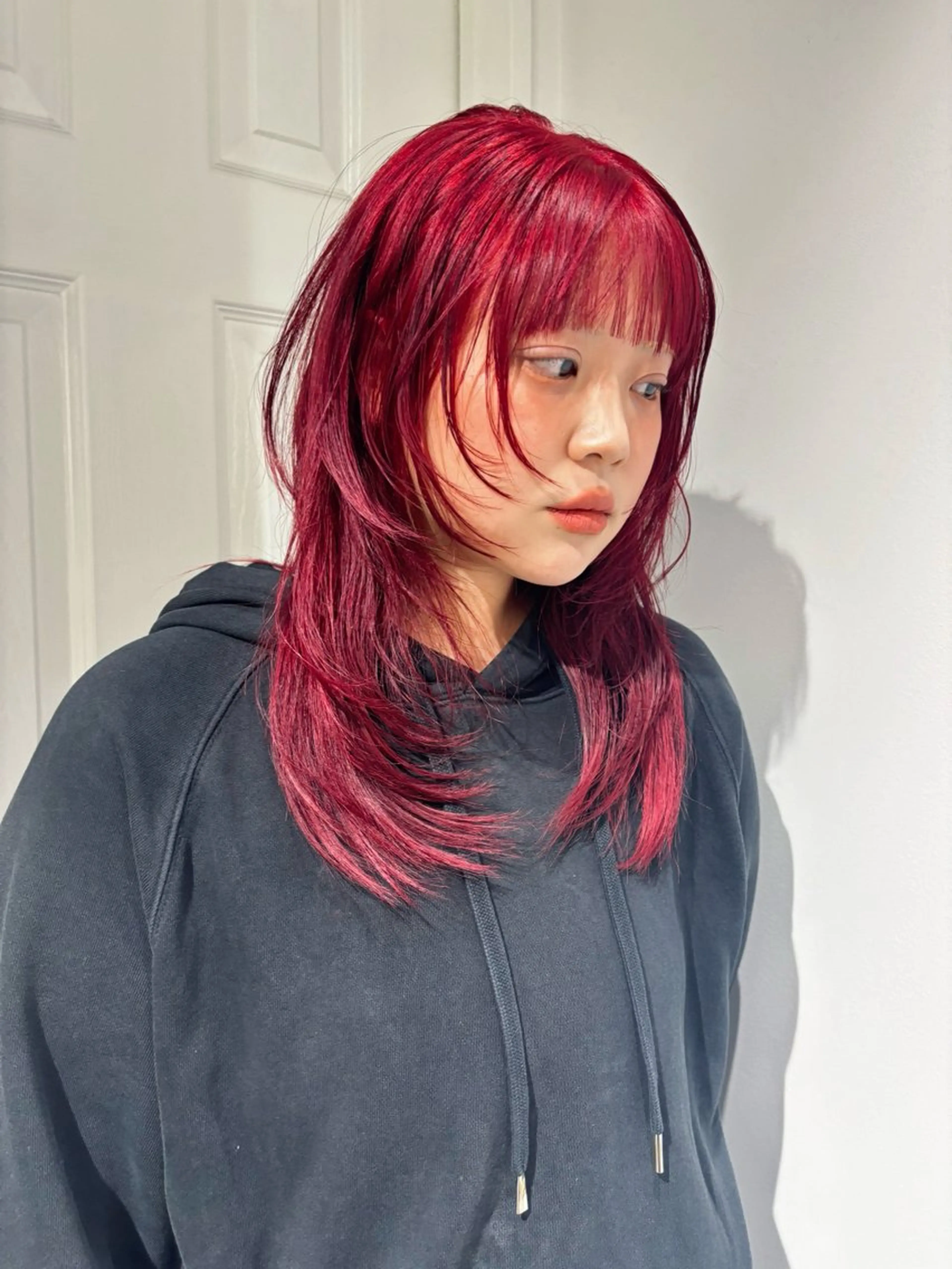 ミディアム レイヤーカット ウルフカット ウルフレイヤー otoha☆カラー/ レイヤー/八王子のヘアスタイル