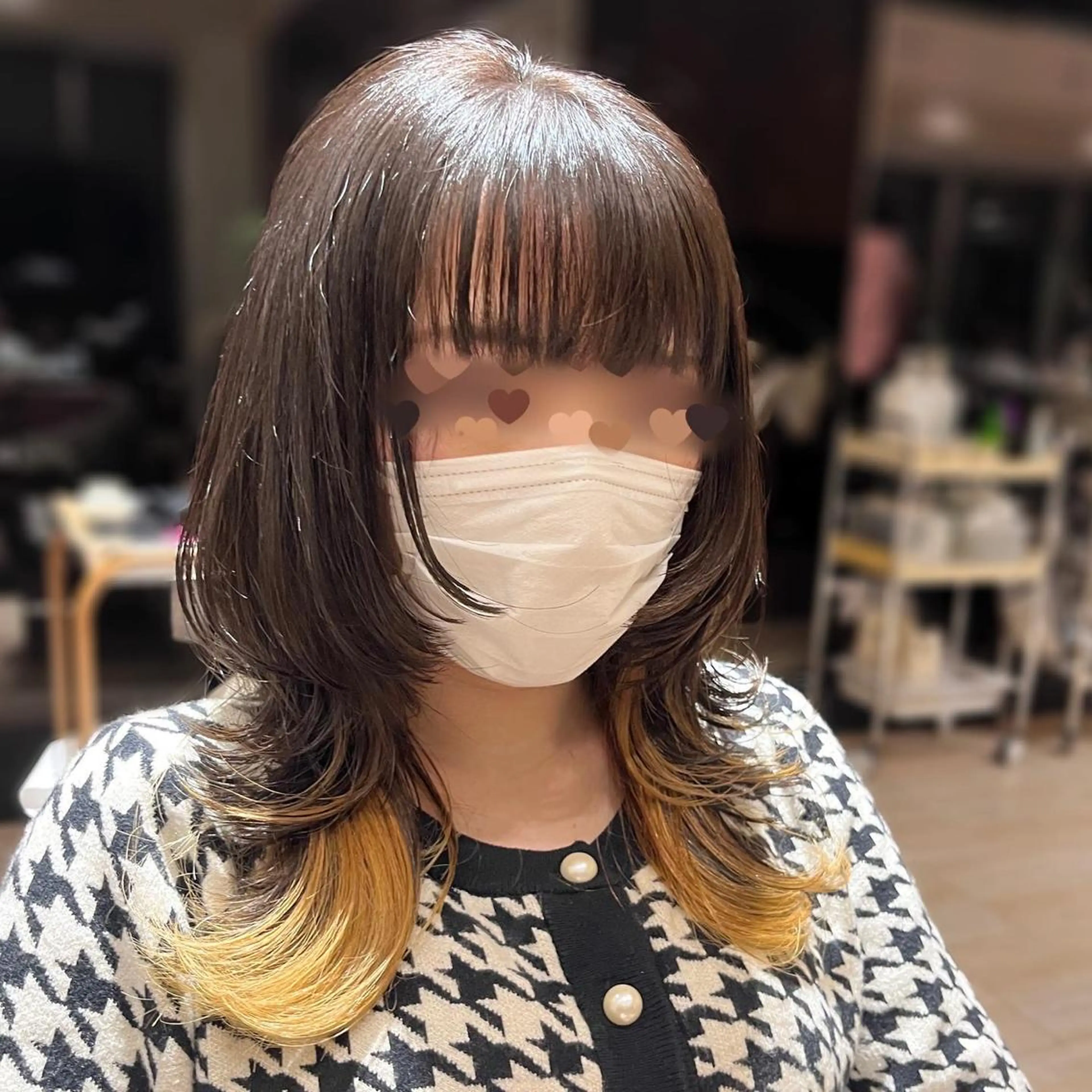 セミロング ハイレイヤー レイヤーカット ウルフカット 赤羽今日子/レイヤー /盛れる顔まわりのヘアスタイル