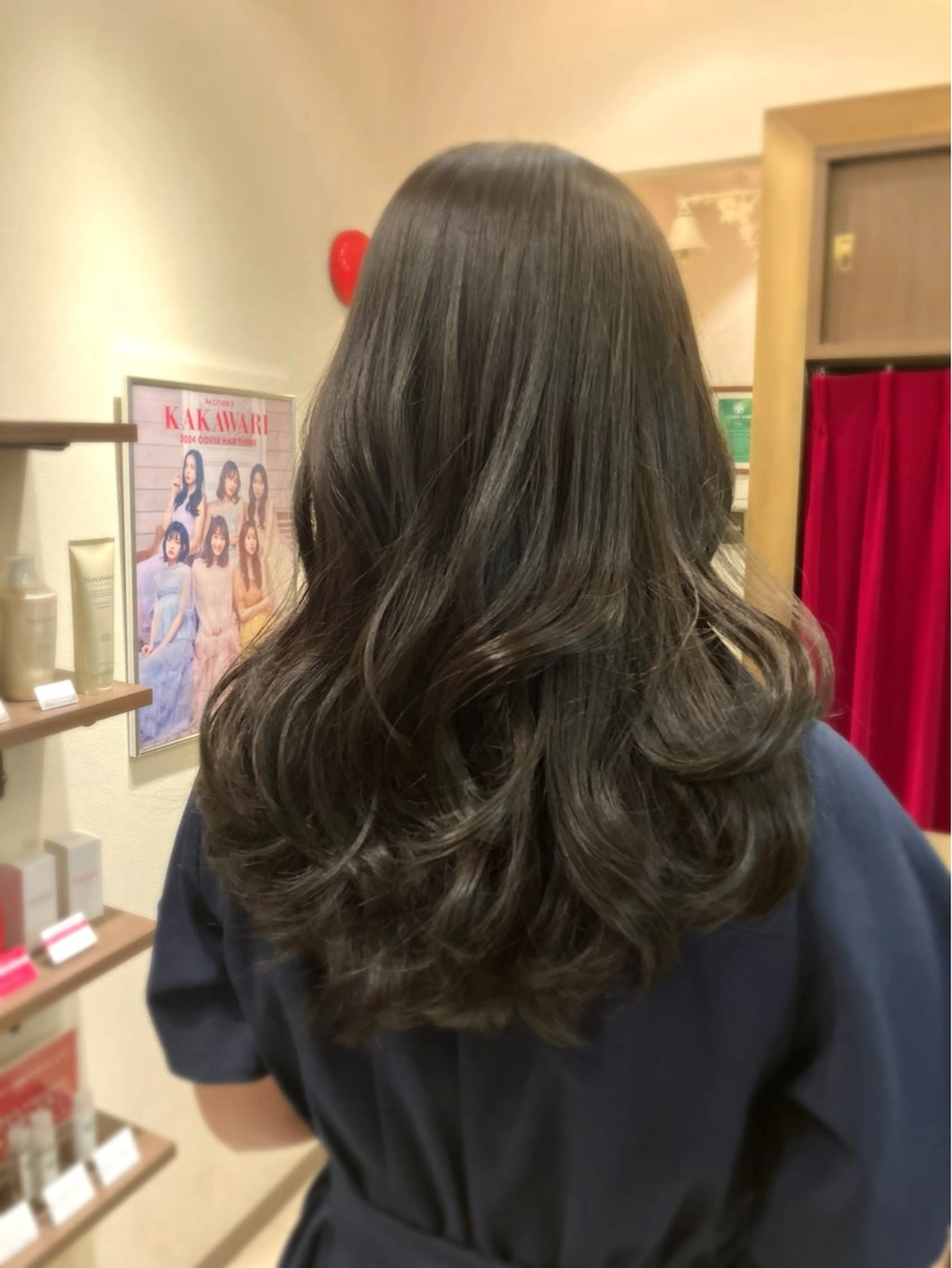 セミロング 阿部 雲母のヘアスタイル