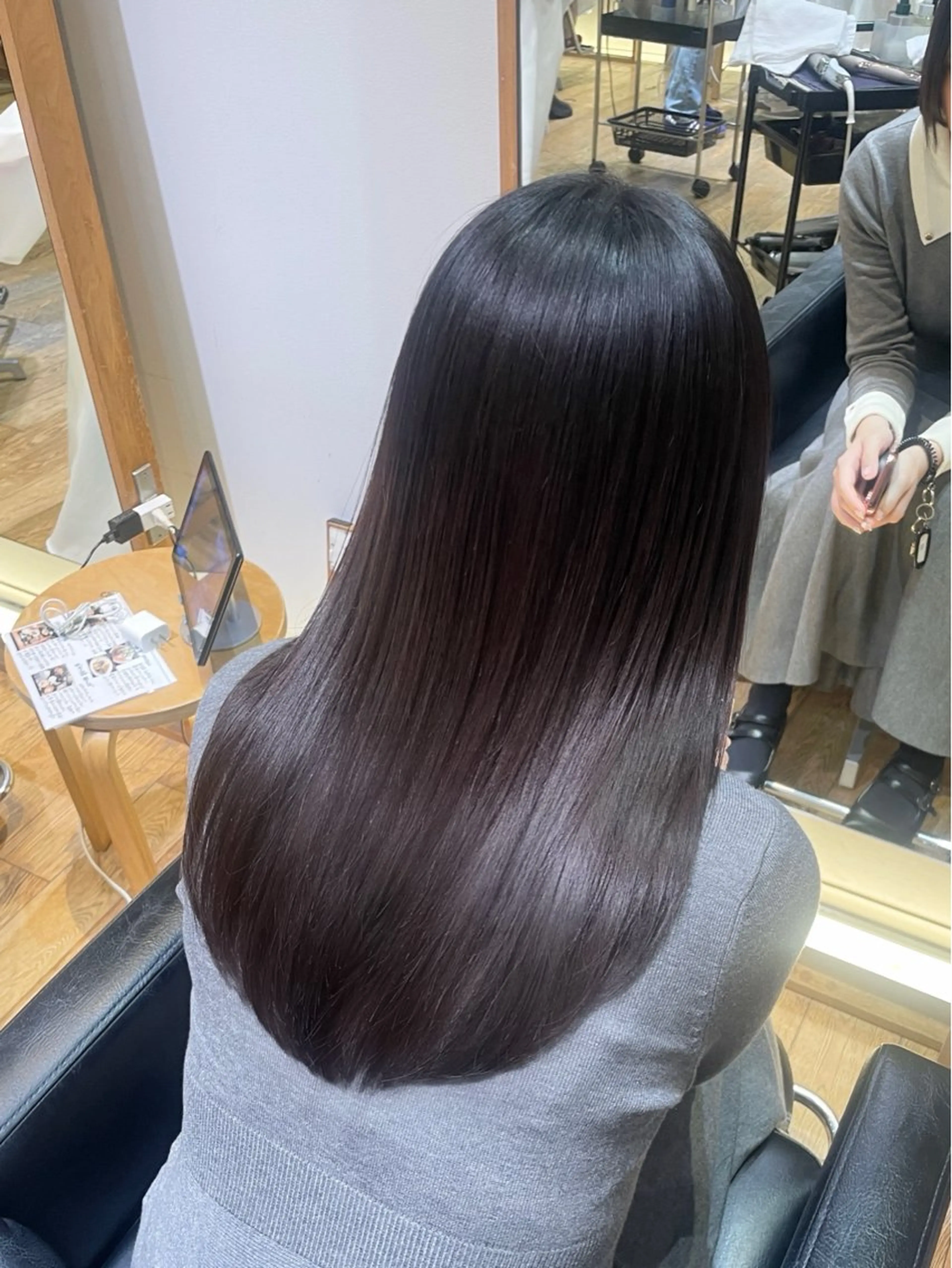 セミロング パーマ セミロングパーマ ストレートパーマ 縮毛矯正 縮毛矯正/レイヤー 🌙児玉光瑠のヘアスタイル