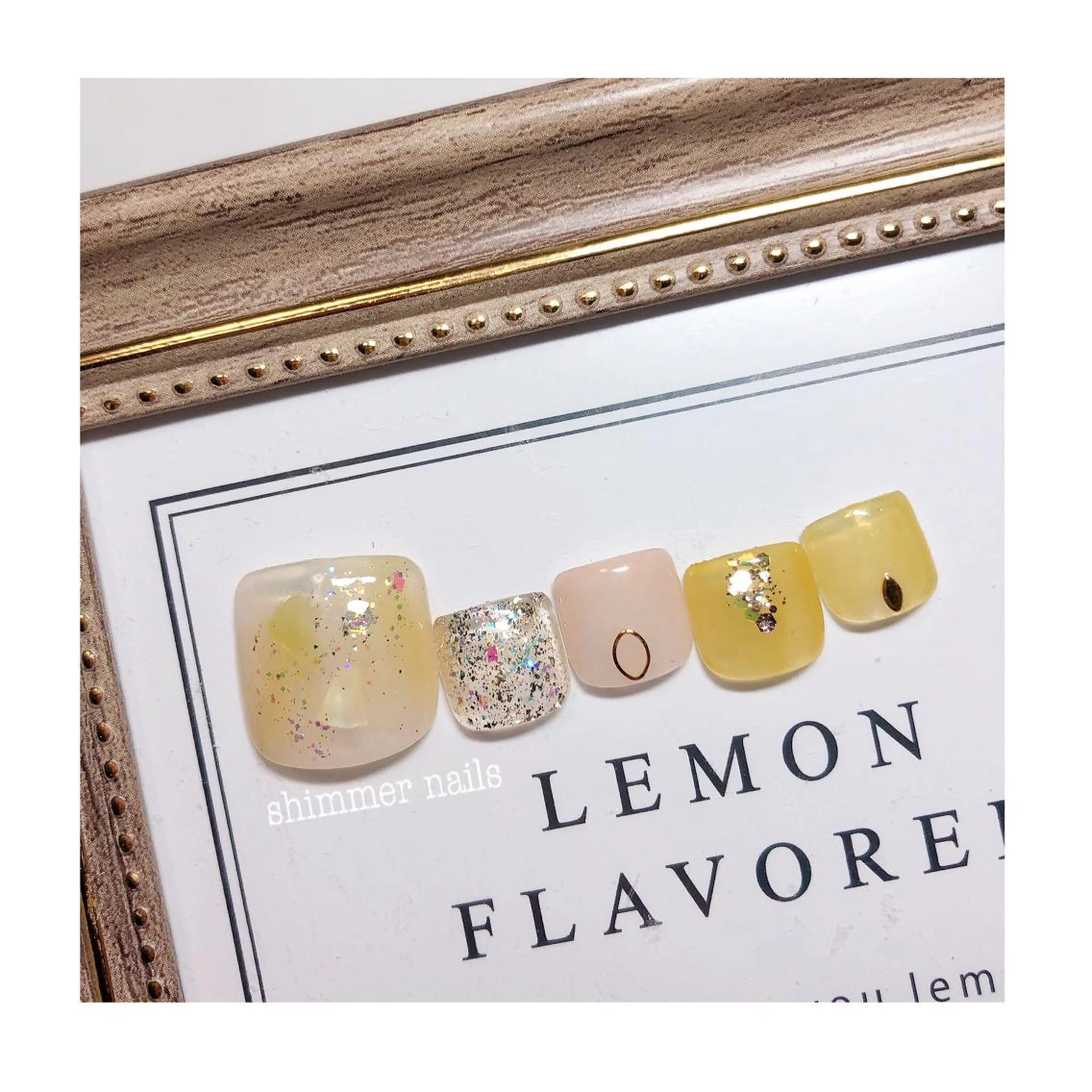 ネイル フットネイル shimmer nailsのネイルデザイン