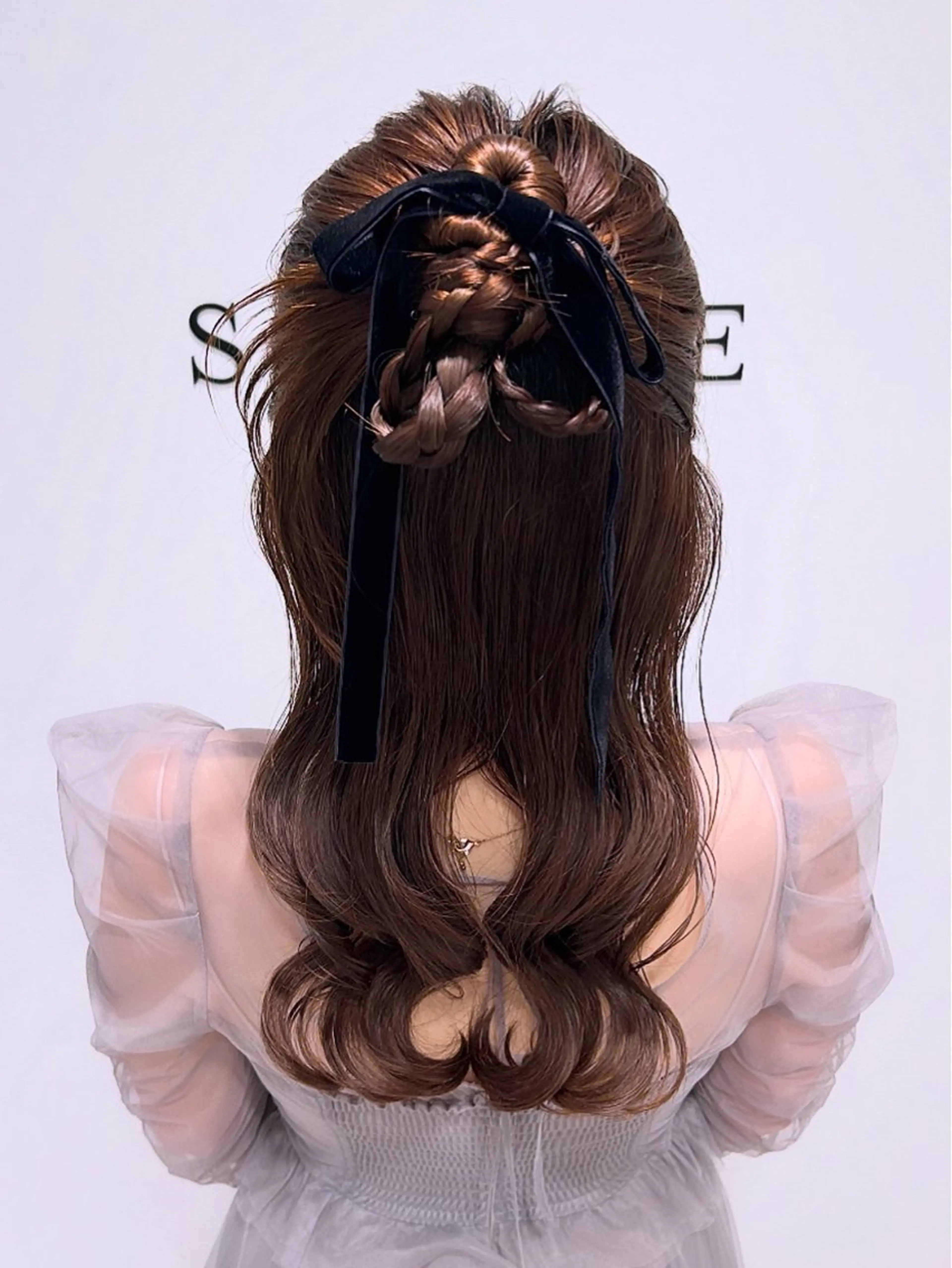 ヘアアレンジ ハーフアップ ヘアセット ヘアセット/ミニボブ /レイヤー 山田寛菜のヘアスタイル