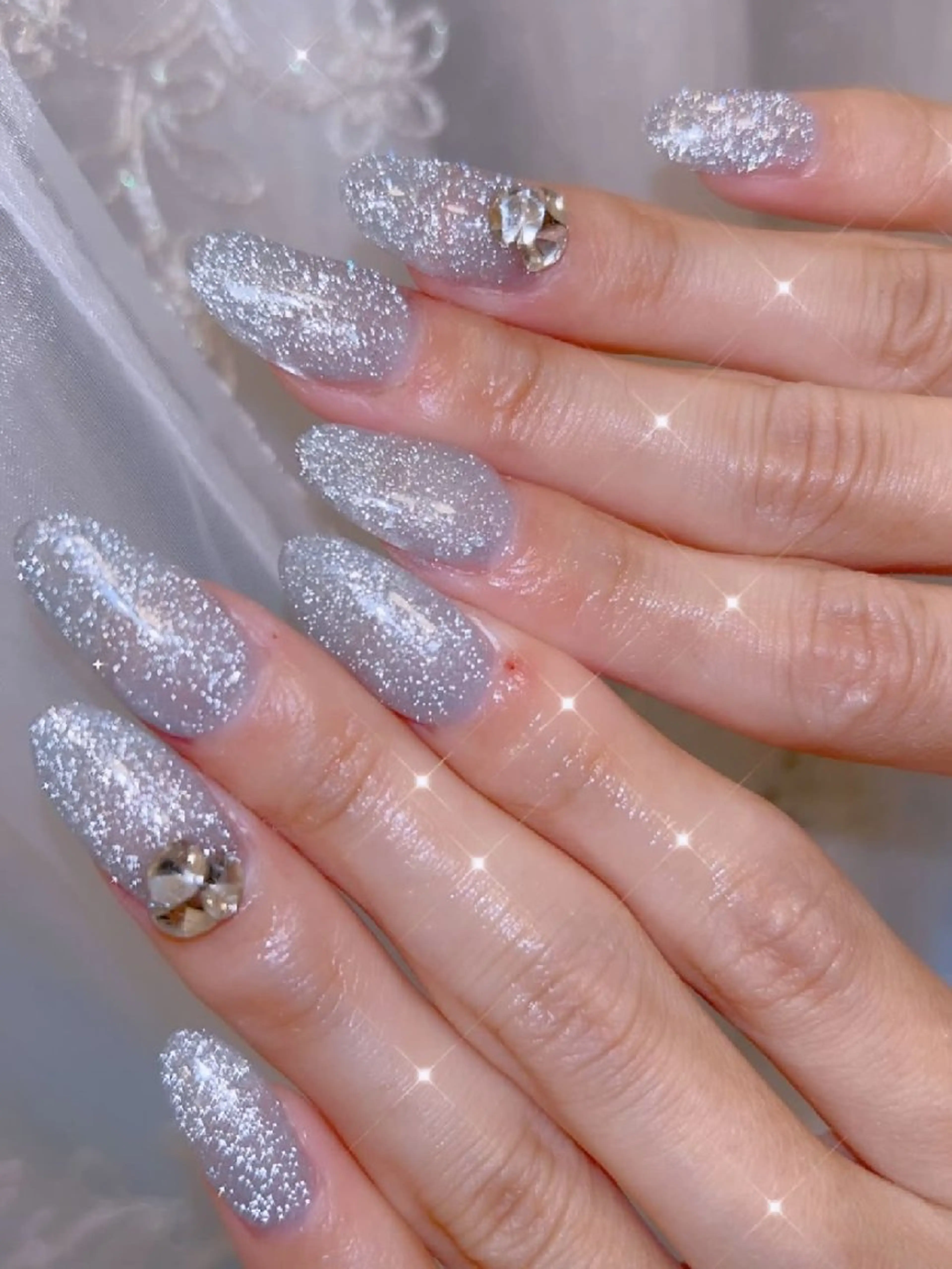 ネイル 長さ出し ジェルネイル 韓国ネイル マグネットネイル ニュアンスネイル ハンドネイル I LOVE ME NAIL.｡.:*♡のネイルデザイン
