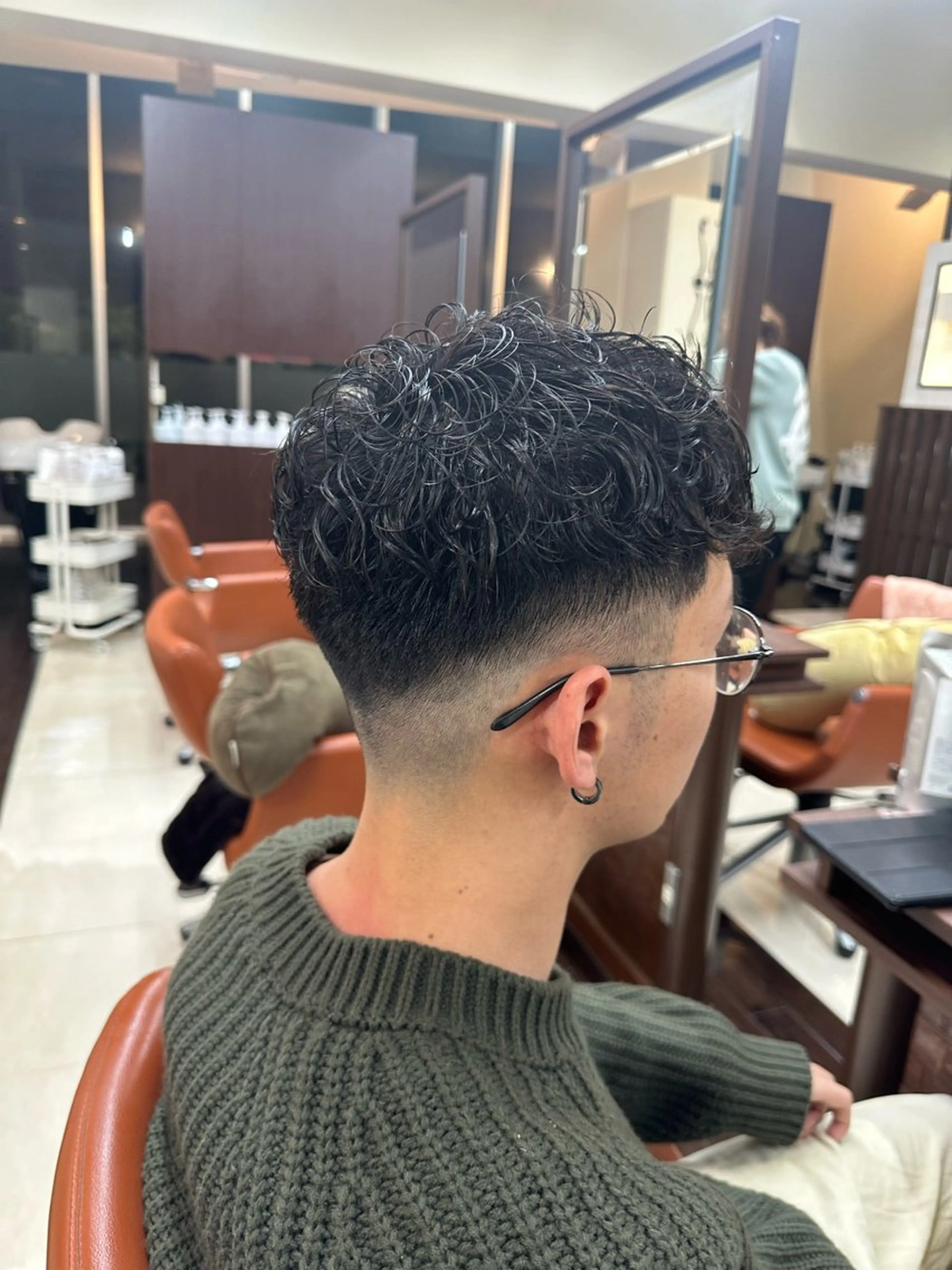 ショート カラー パーマ メンズ カット パーマ ヘアセット 毎月230人担当/ メンズヘア/清和武虎のヘアスタイル