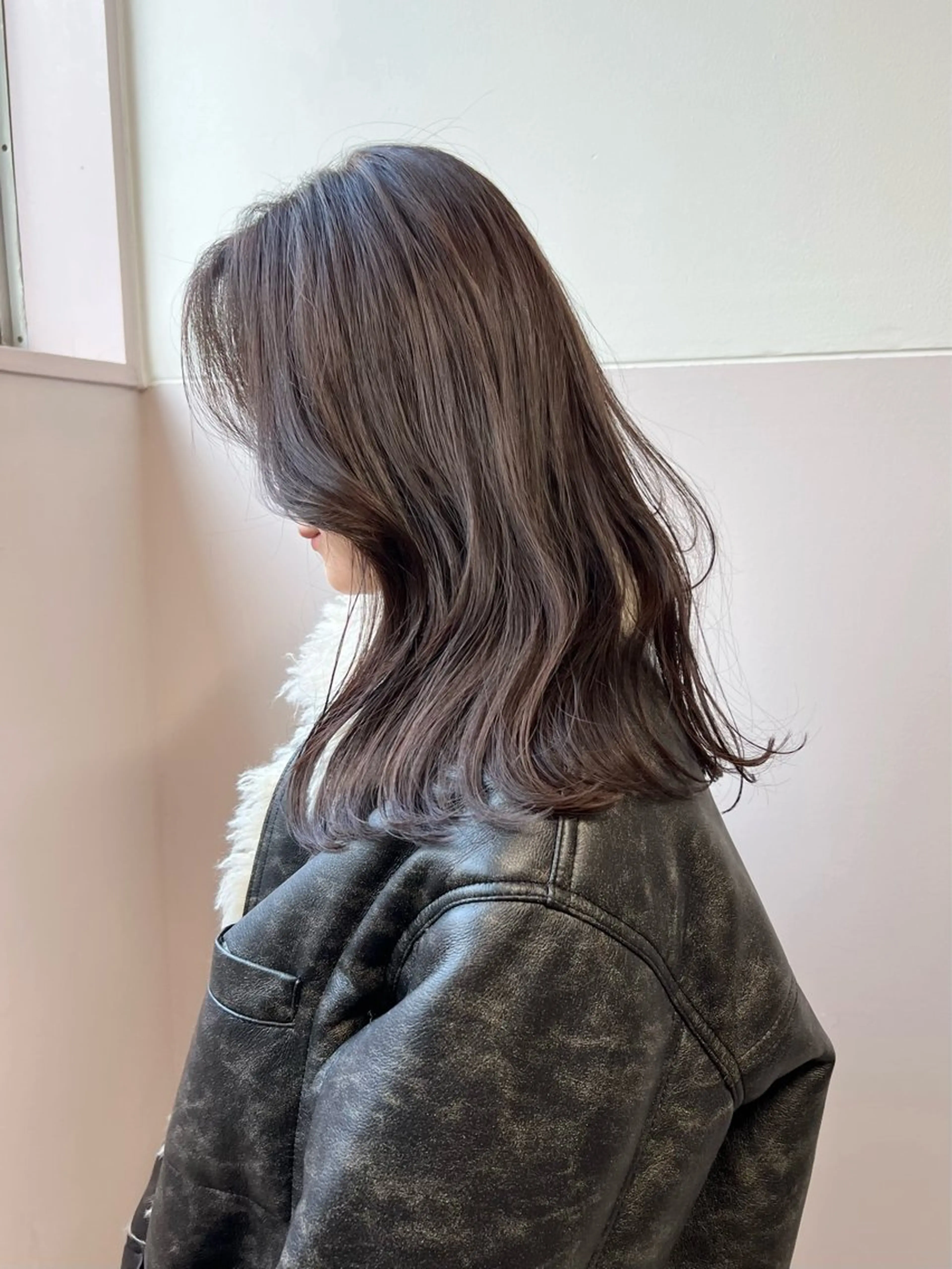 ミディアム カラー カット ヘアカラー トリートメント 樫原裕二/レイヤー カット/透明感カラーのヘアスタイル