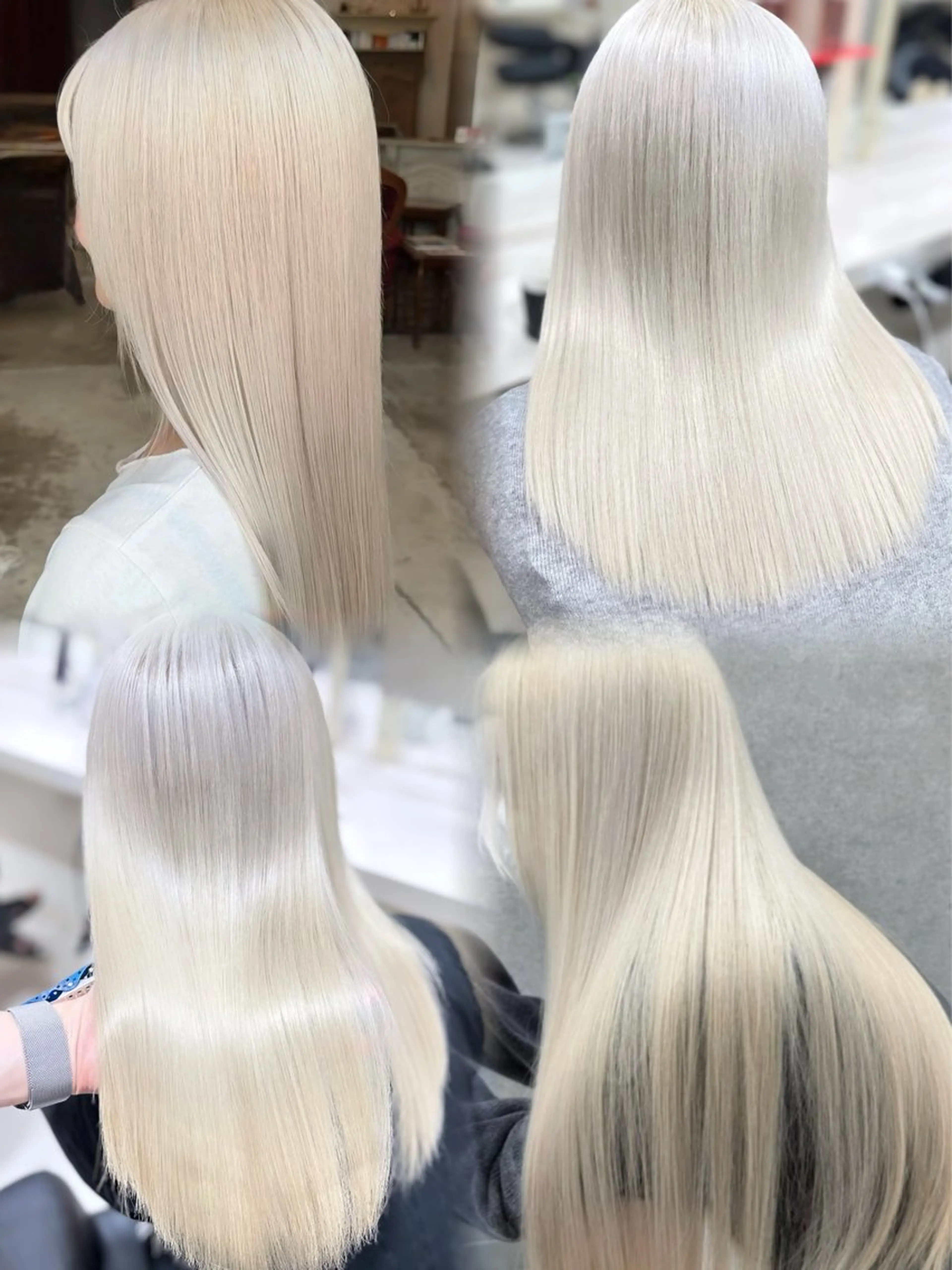 ロング カラー ヘアカラー 🖤ハイトーン× レイヤー🖤SARAのヘアスタイル