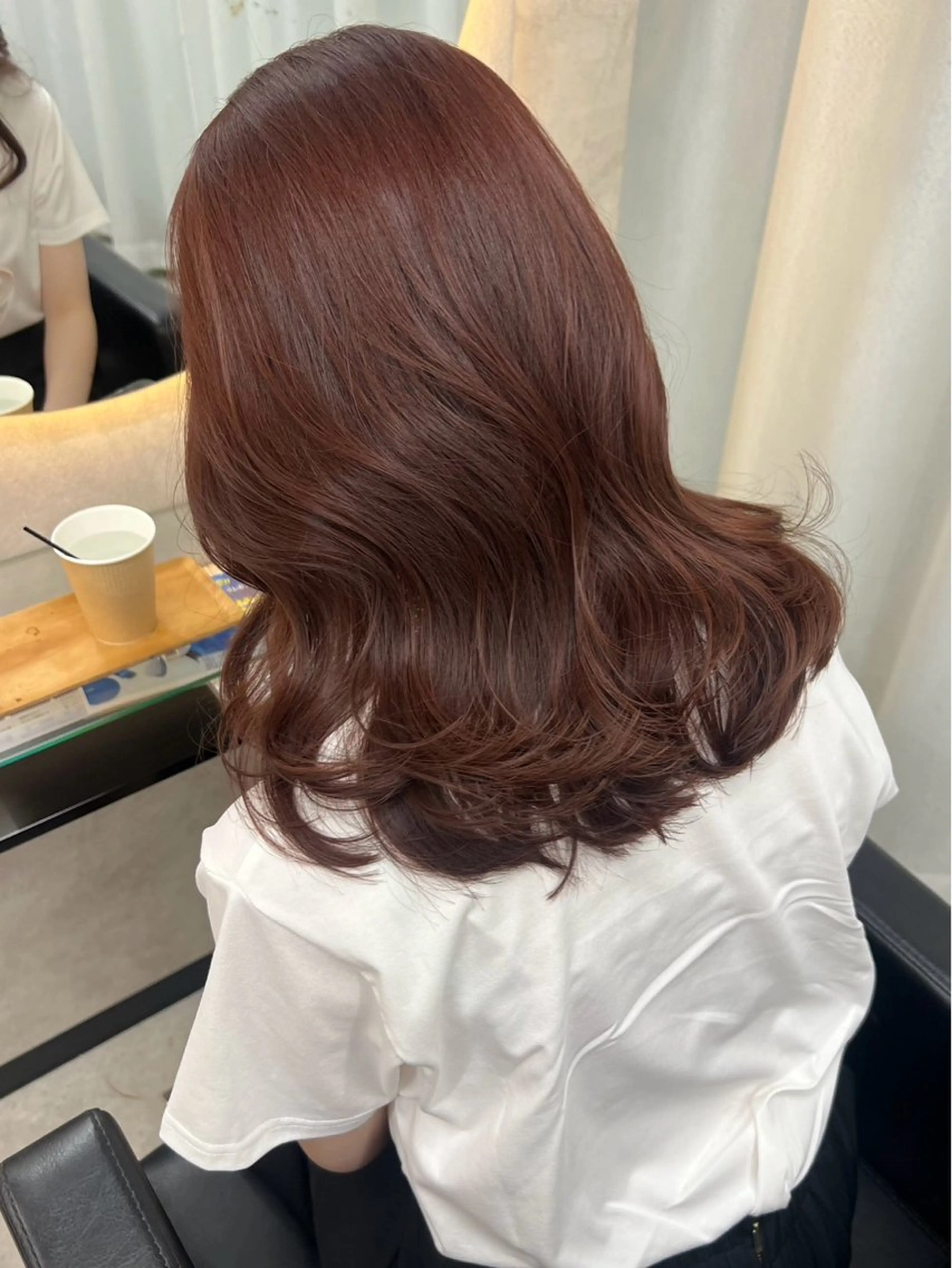 ミディアム カット ヘアカラー モテ💖愛され🫶 とわのヘアスタイル