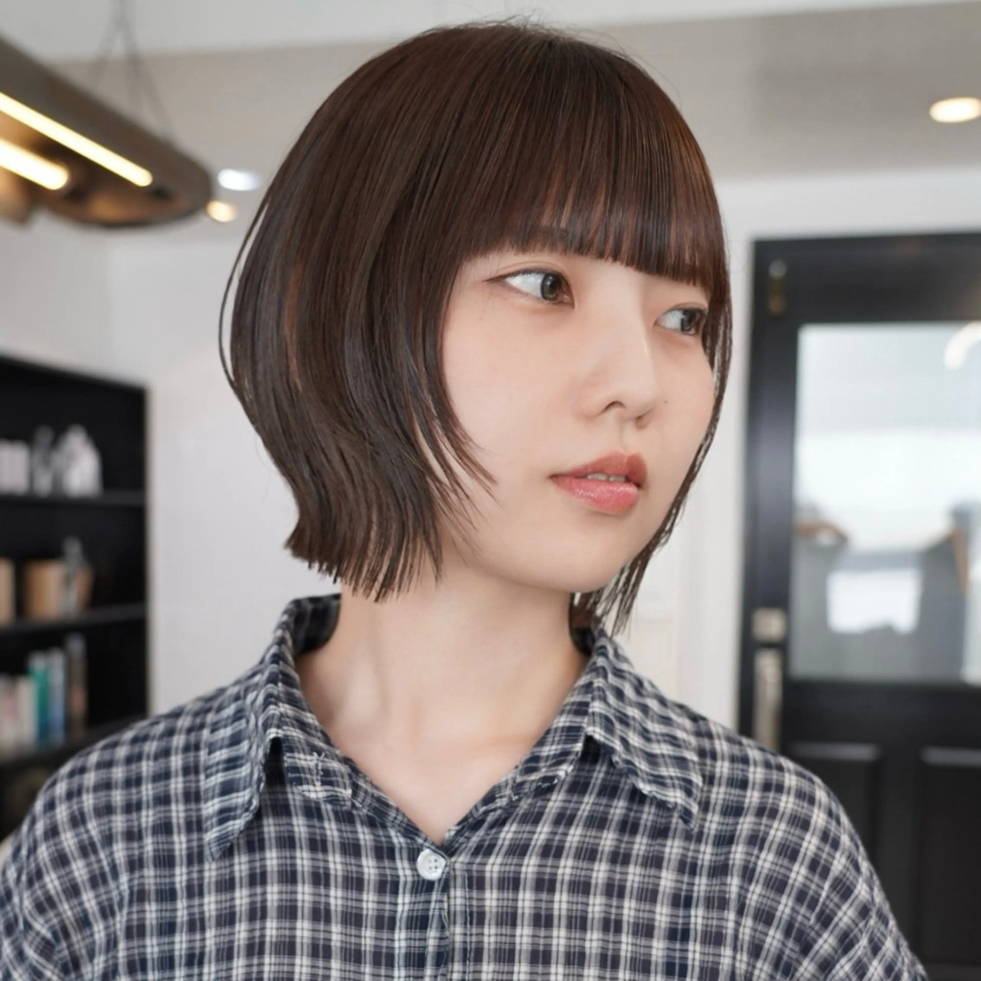 ミディアム カット ヘアカラー トリートメント ボブ/アンニュイ 🌷しだひめな🌷のヘアスタイル