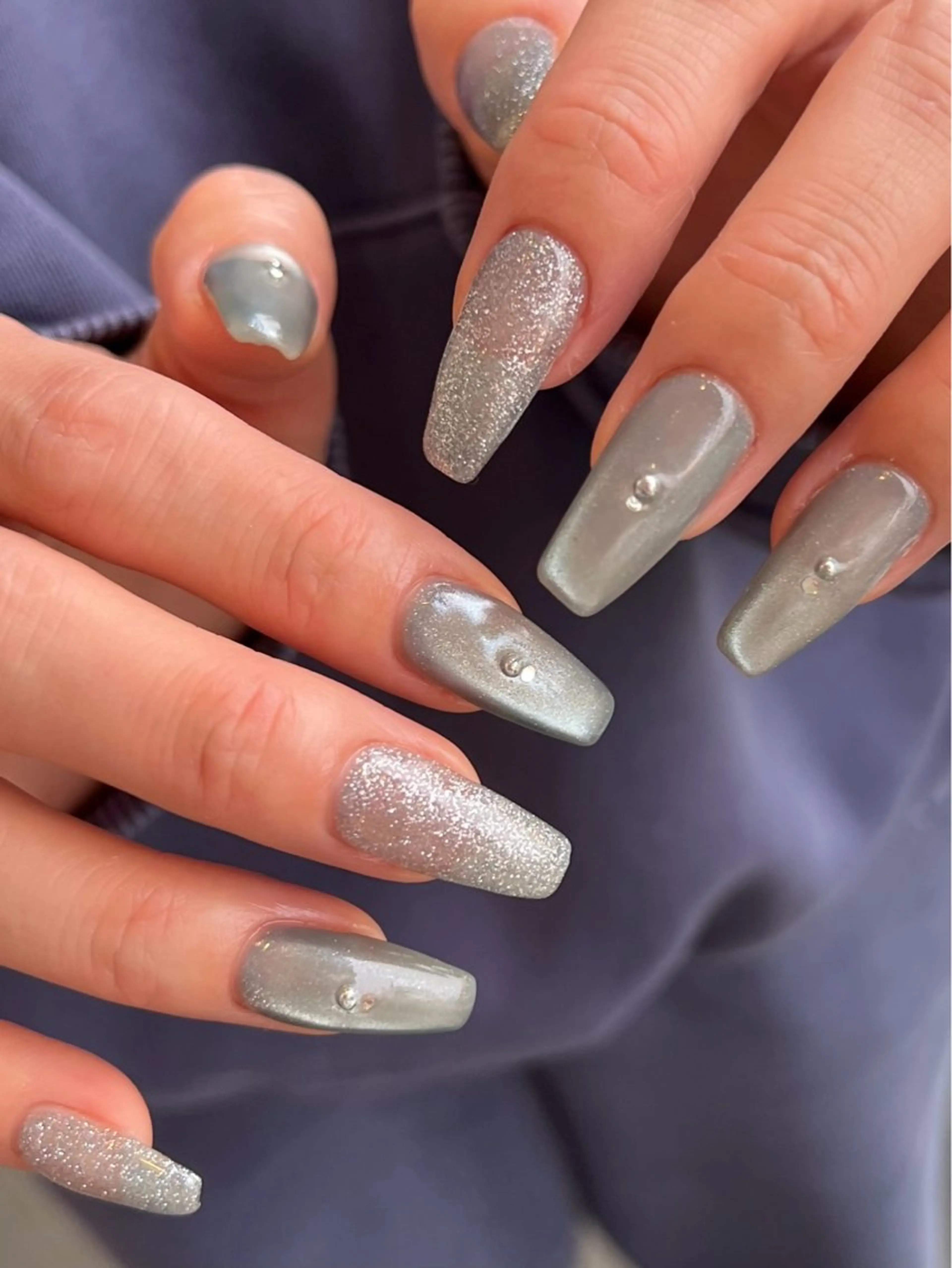 ネイル フラッシュネイル マグネットネイル kuga amiのネイルデザイン