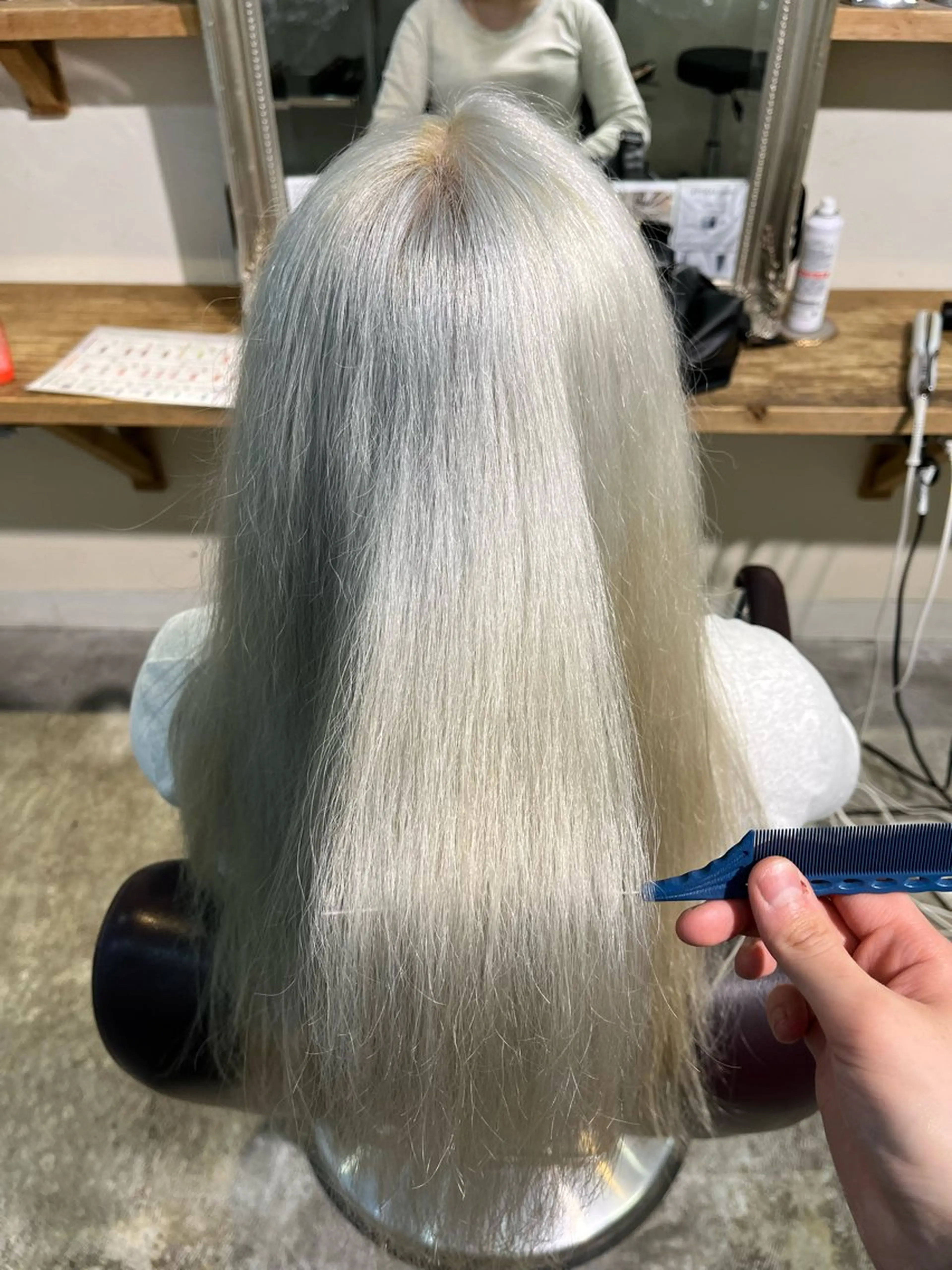 ロング カラー フェザーパーマ🌙 毛流れ yuzukiのヘアスタイル