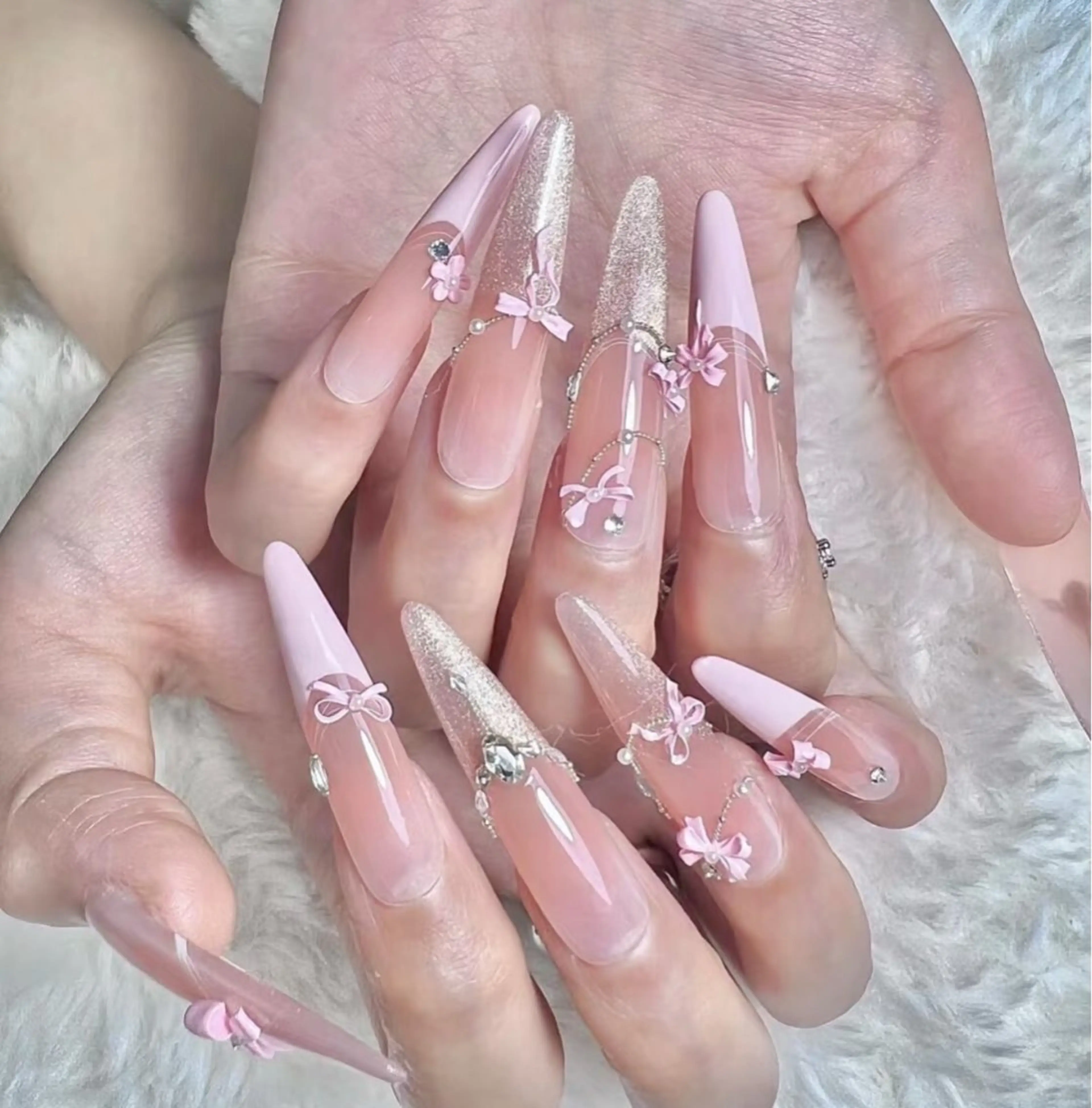 ネイル ハンドネイル 長さだし専門店 M2　rikaのネイルデザイン