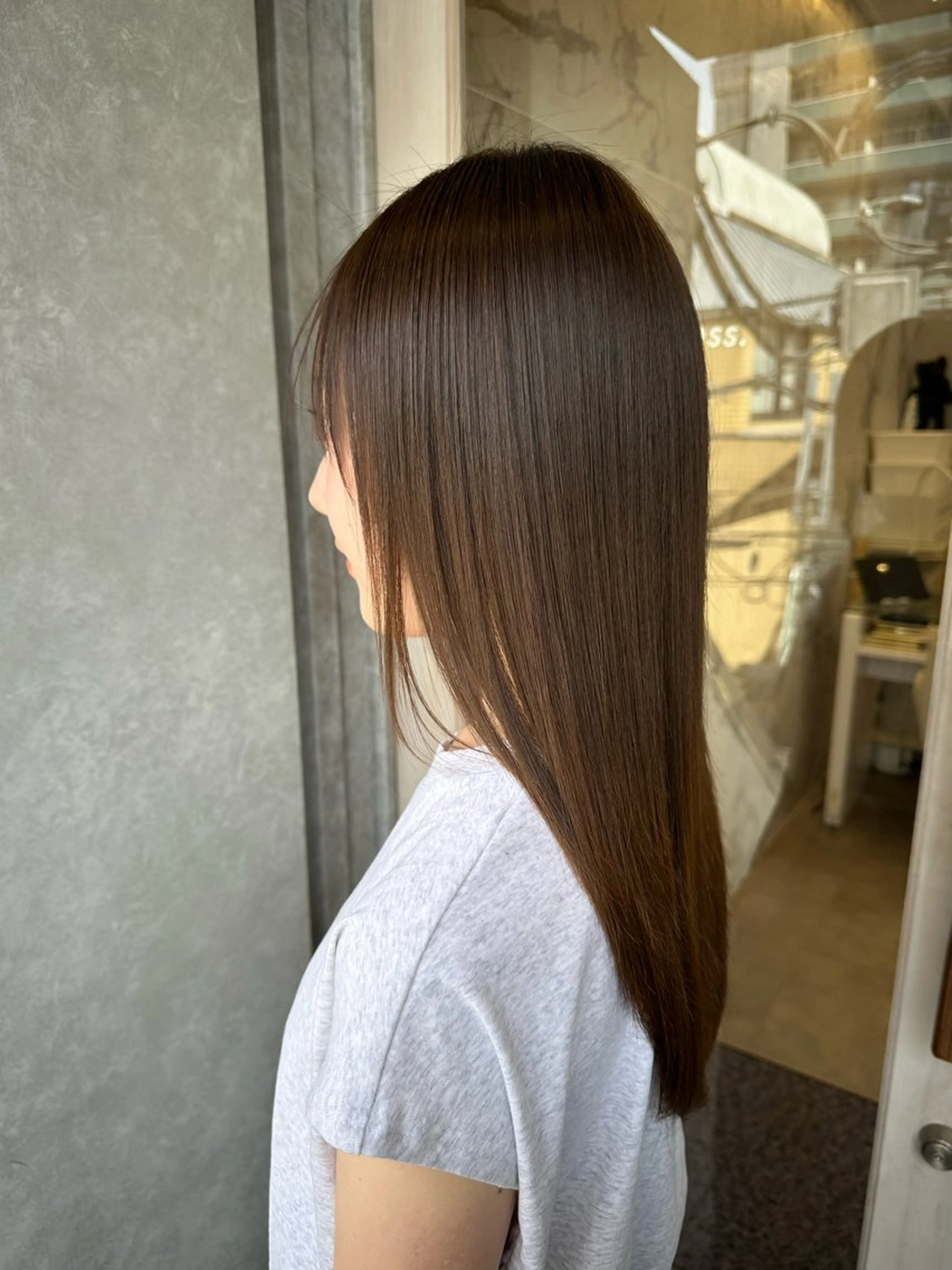 パーマ 縮毛矯正 上品な透明感カラー 🫧renのヘアスタイル