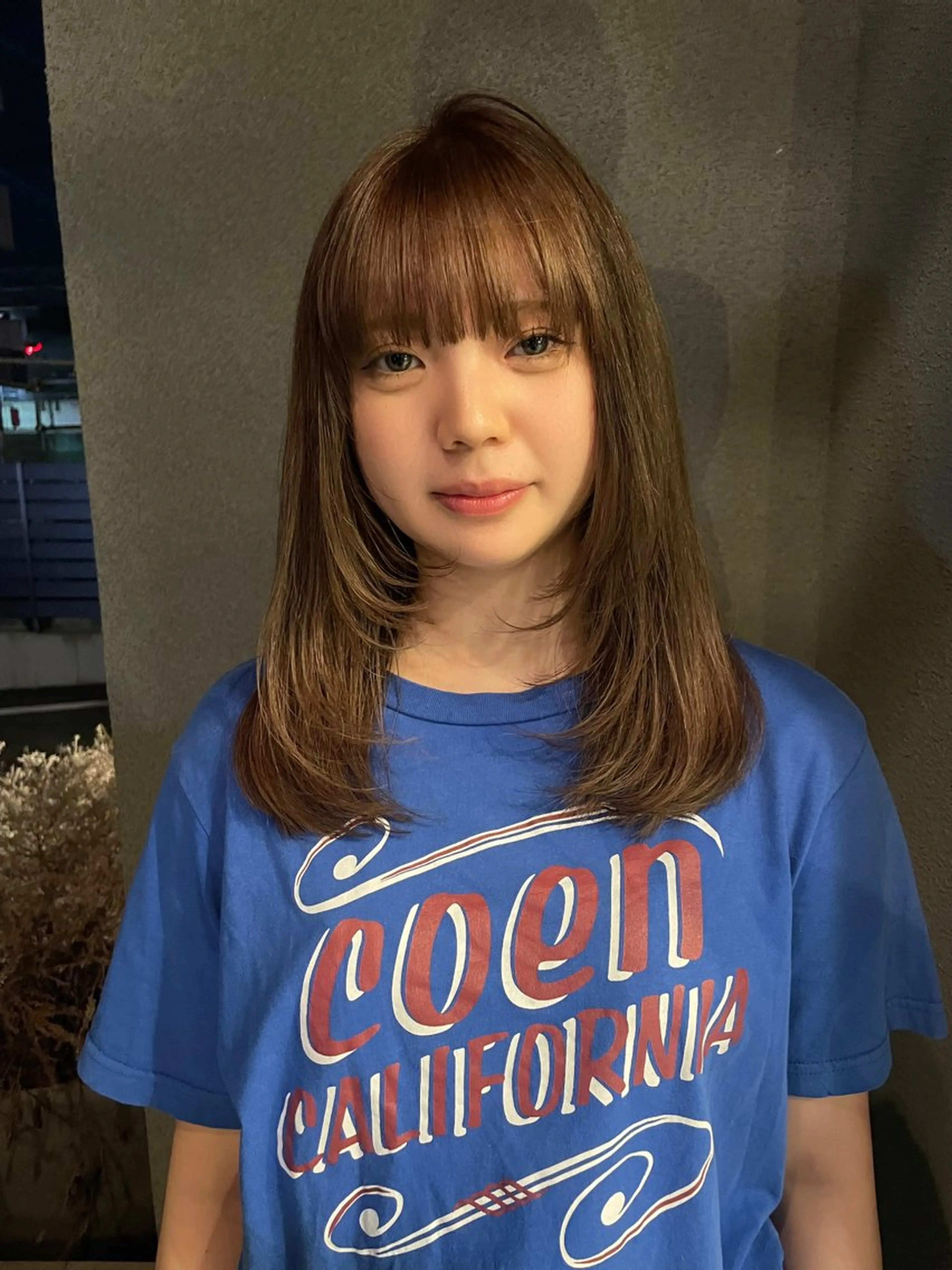 ミディアム カラー ブラウンカラー ミルクティーブラウン ヘアカラー 透明カラー/レイヤー misaki °＊のヘアスタイル