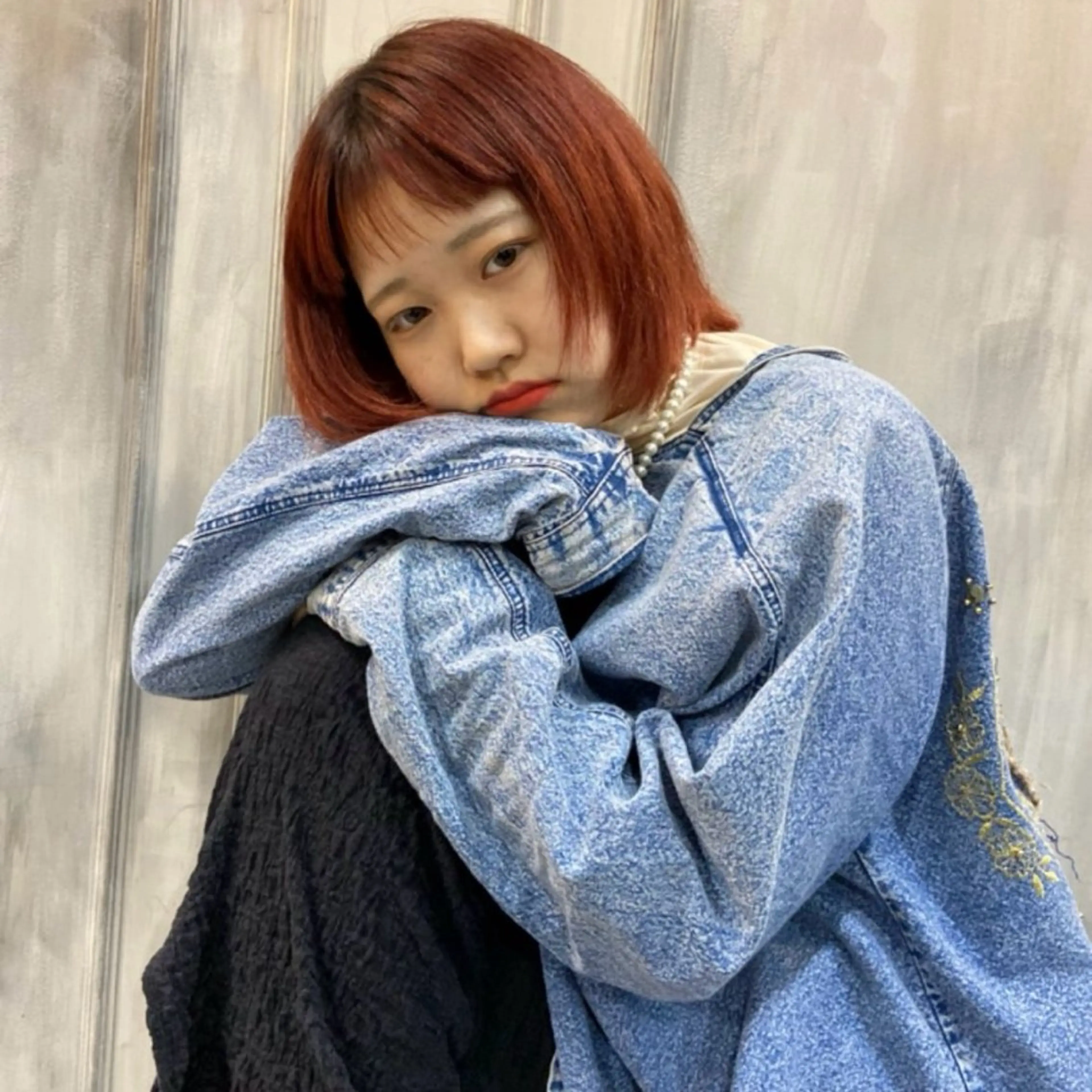 ミディアム カラー 矢澤涼夏 🎀ツヤ髪のヘアスタイル