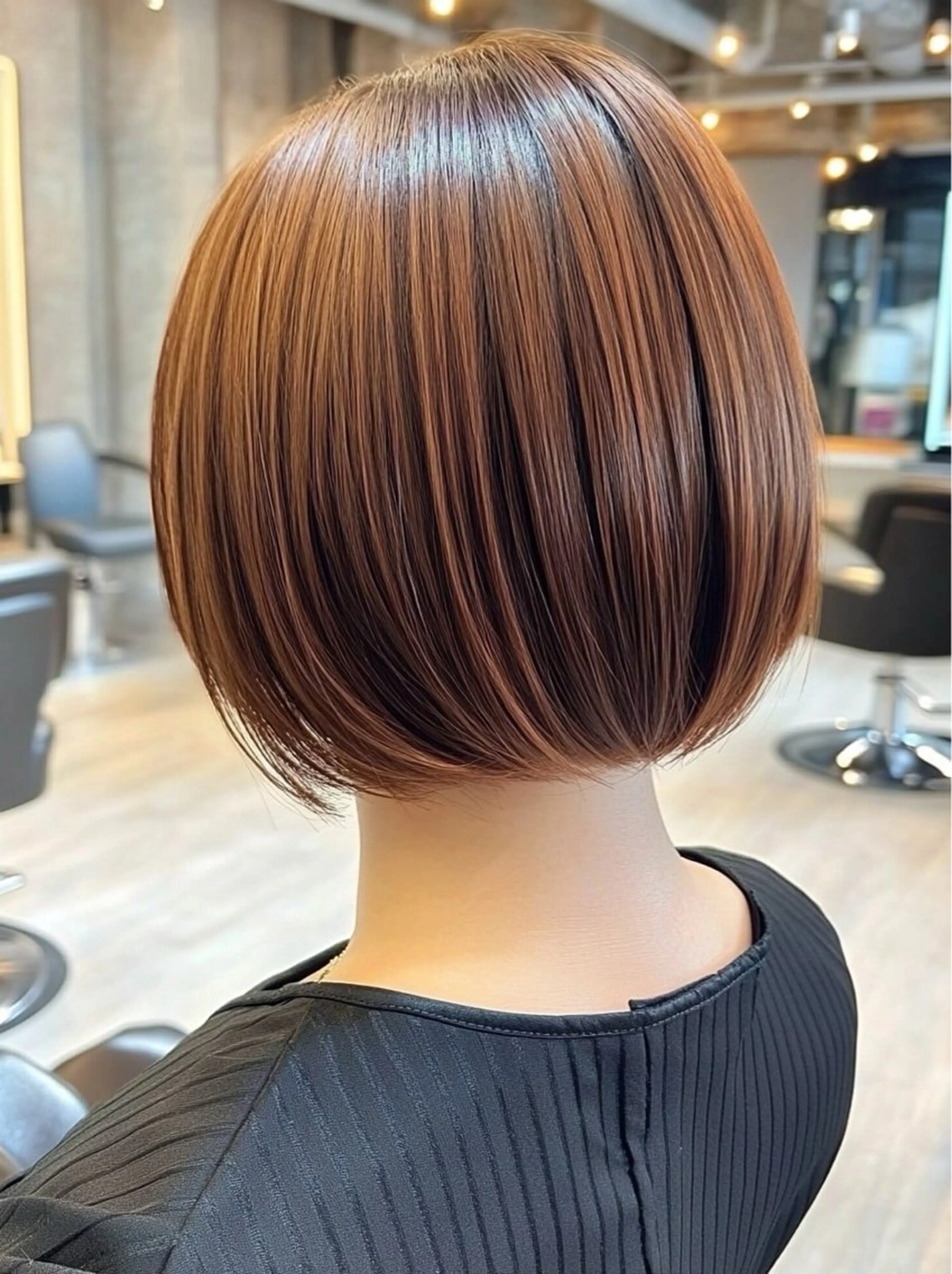 ショート カラー カット トリートメント レイヤー×顔周 り×髪質改善/MIUのヘアスタイル