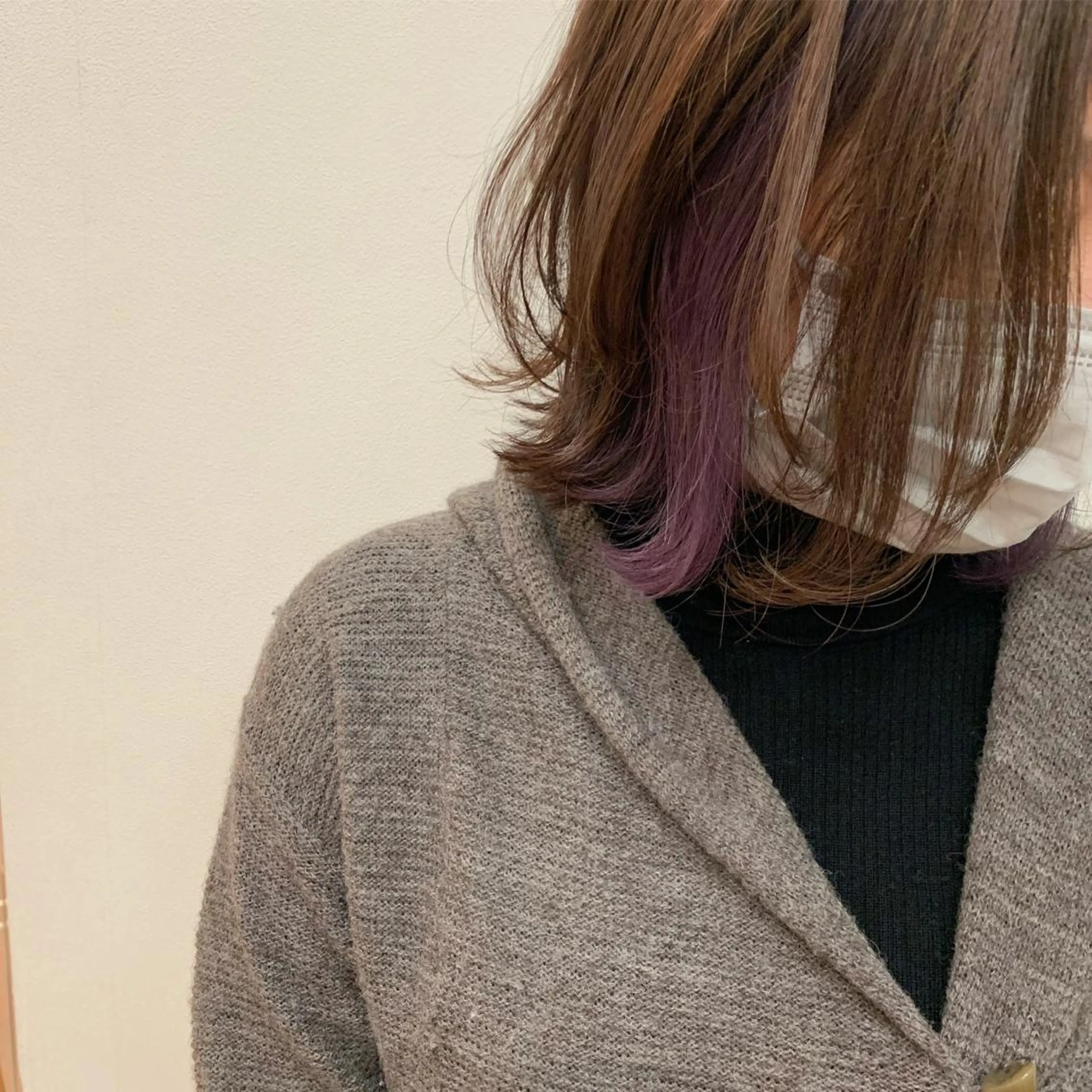 ミディアム カラー ﾊｲﾄｰﾝ/ｼｮｰﾄ 村上淳乃🐥のヘアスタイル