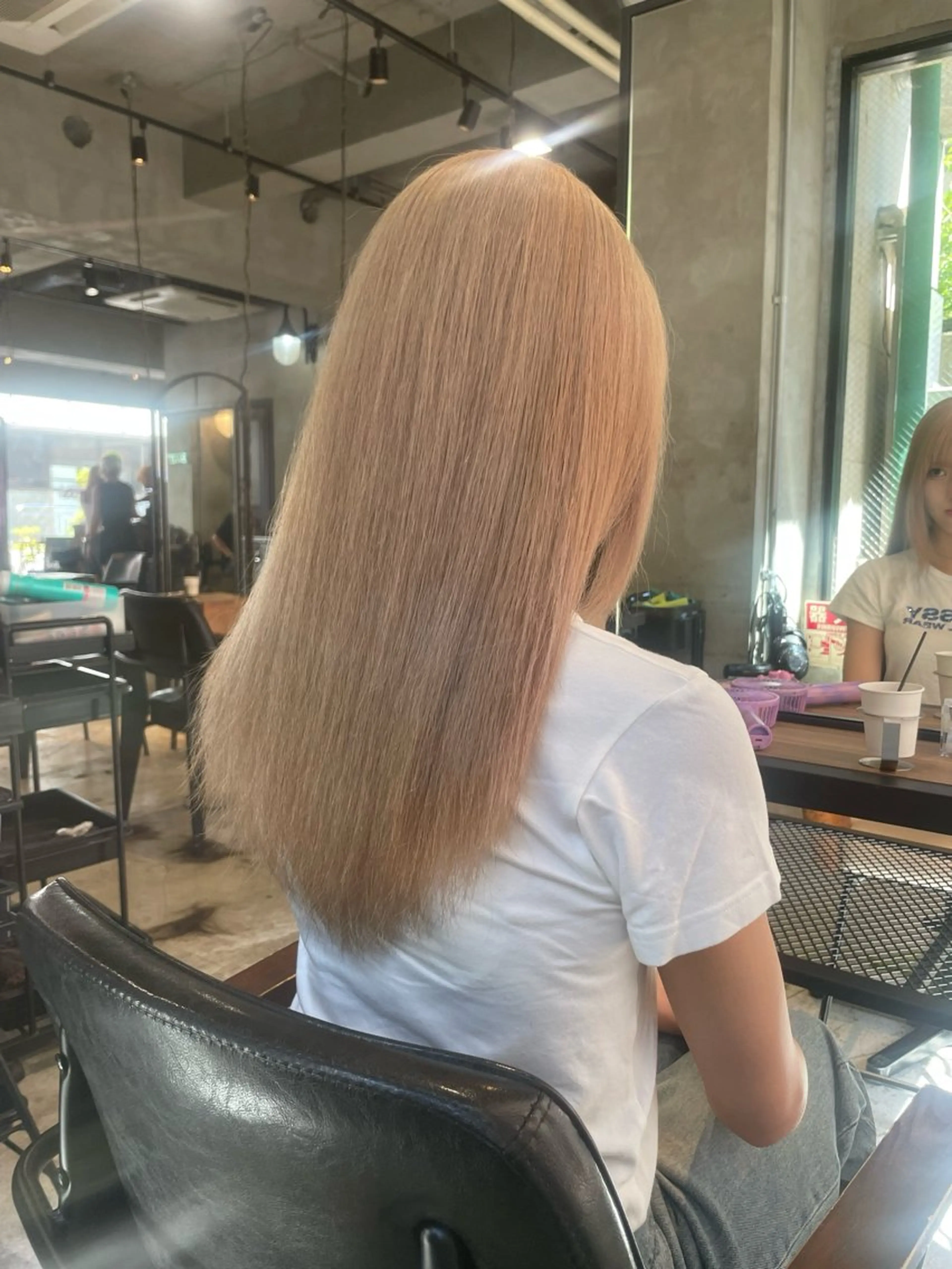 セミロング カラー ヘアアレンジ ヘアカラー トリートメント ヘッドスパ ヘアセット 美髪/透明感/レイヤ ーTATSUKI☘️のヘアスタイル