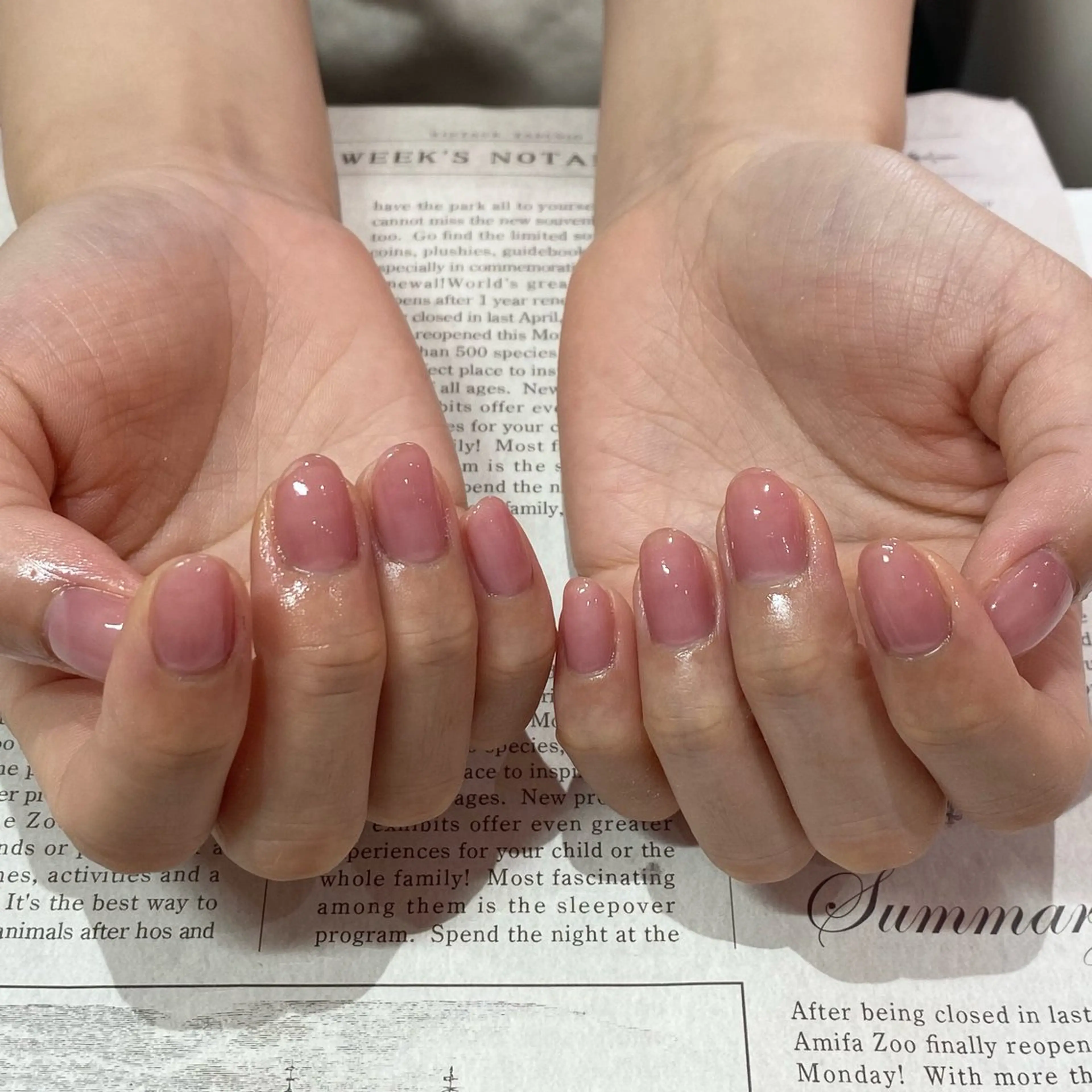 ネイル ワンカラーネイル ハンドネイル garden momoのネイルデザイン