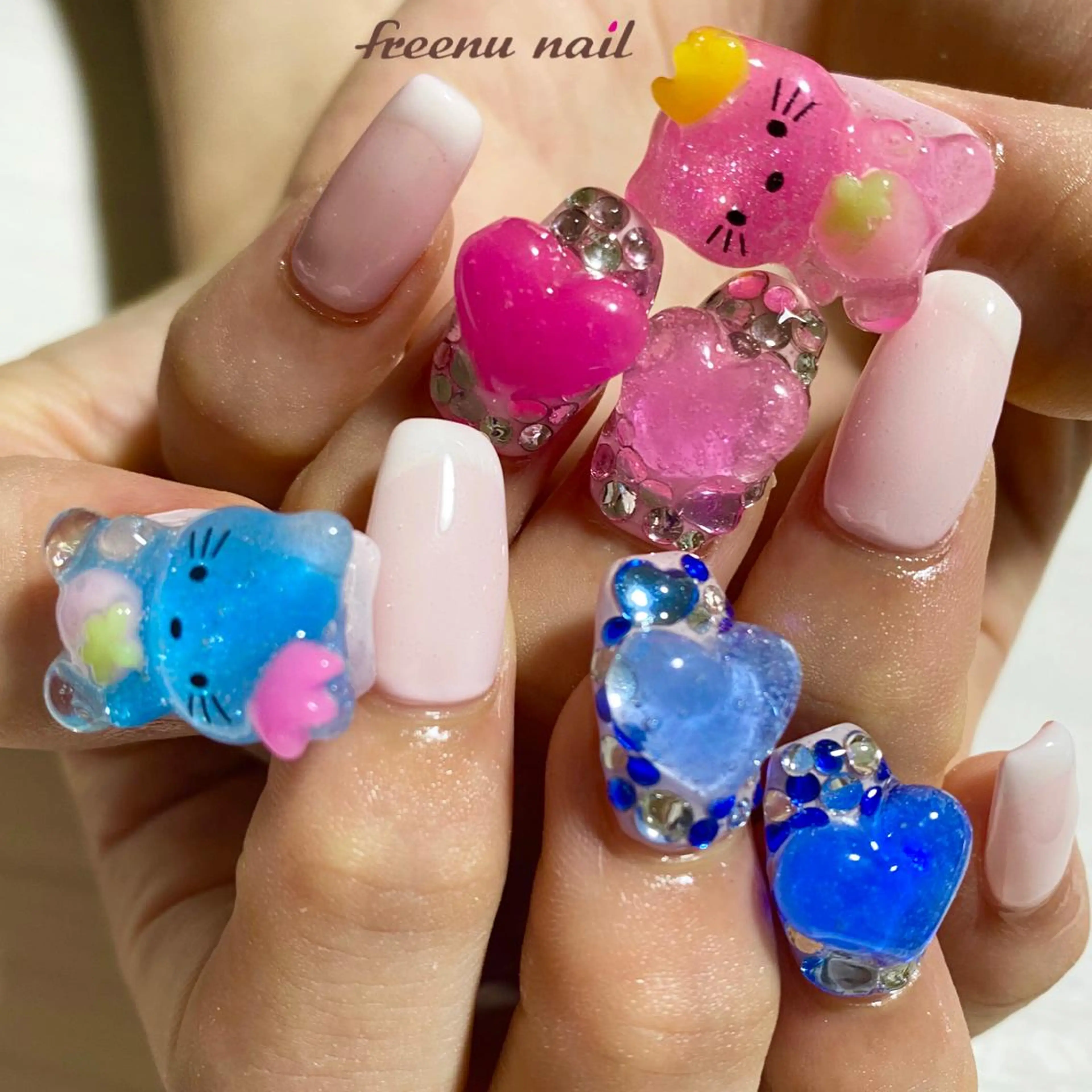 ネイル アートネイル スカルプネイル freenu nail【24H】のネイルデザイン