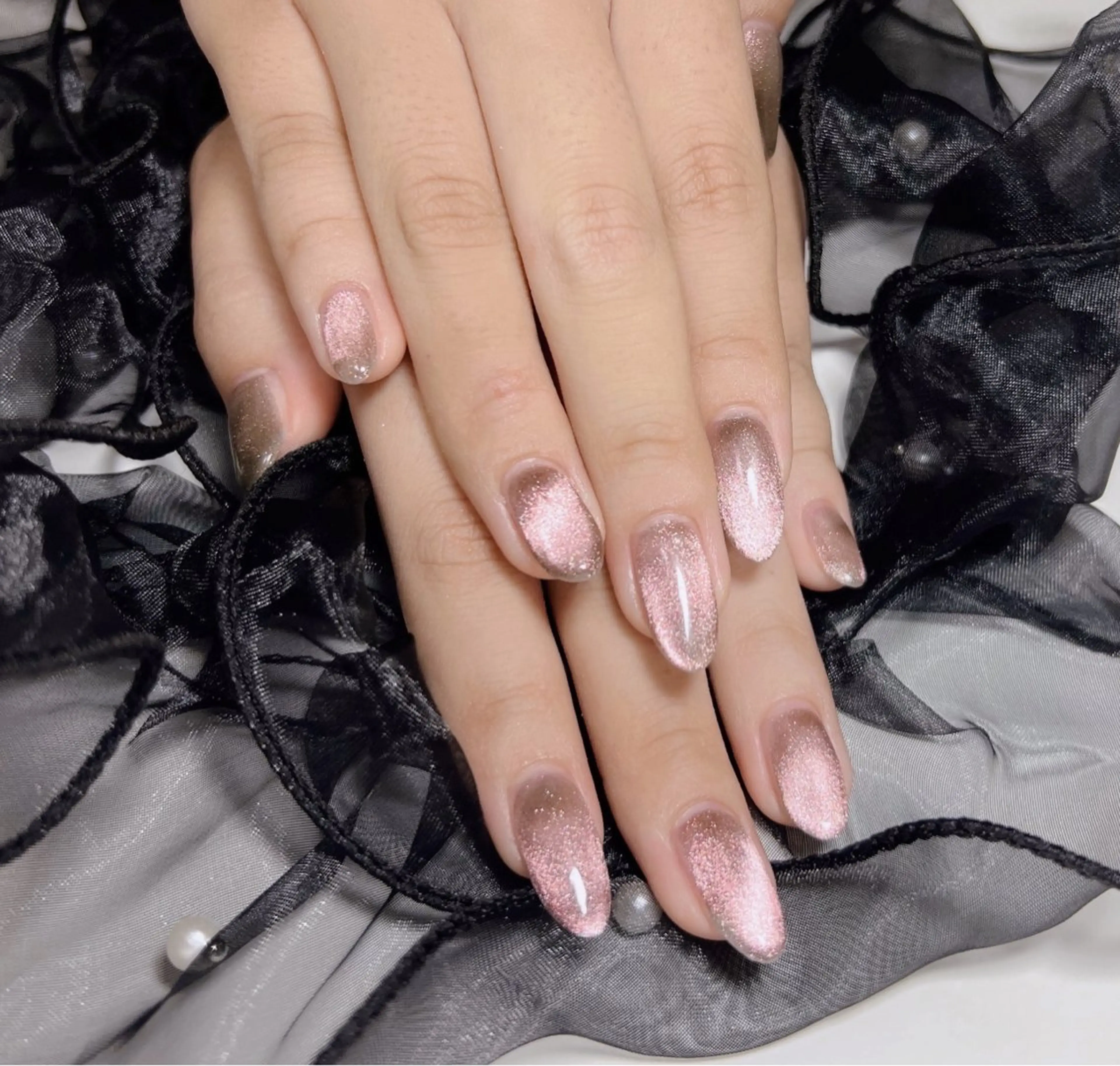 ネイル マグネットネイル Bow wow Nail さや🧸のネイルデザイン